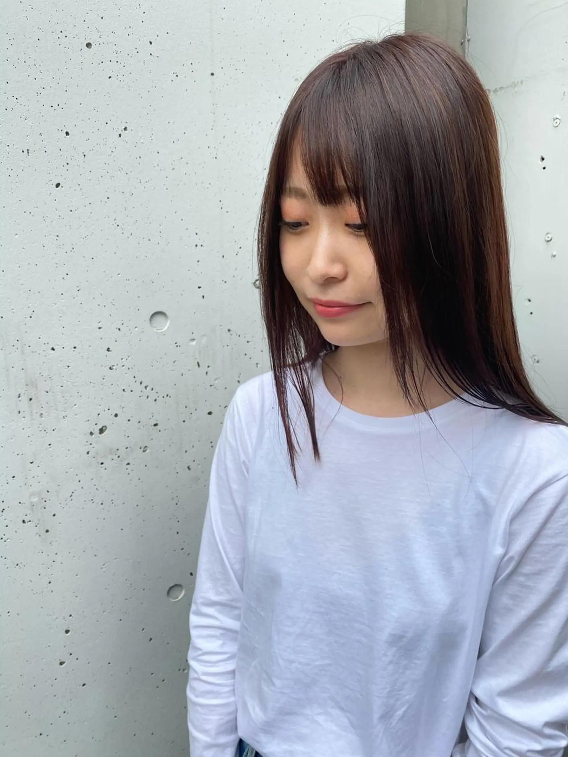 ロング レッドブラウン お任せヘア☘️☘️ 及川渚のヘアスタイル