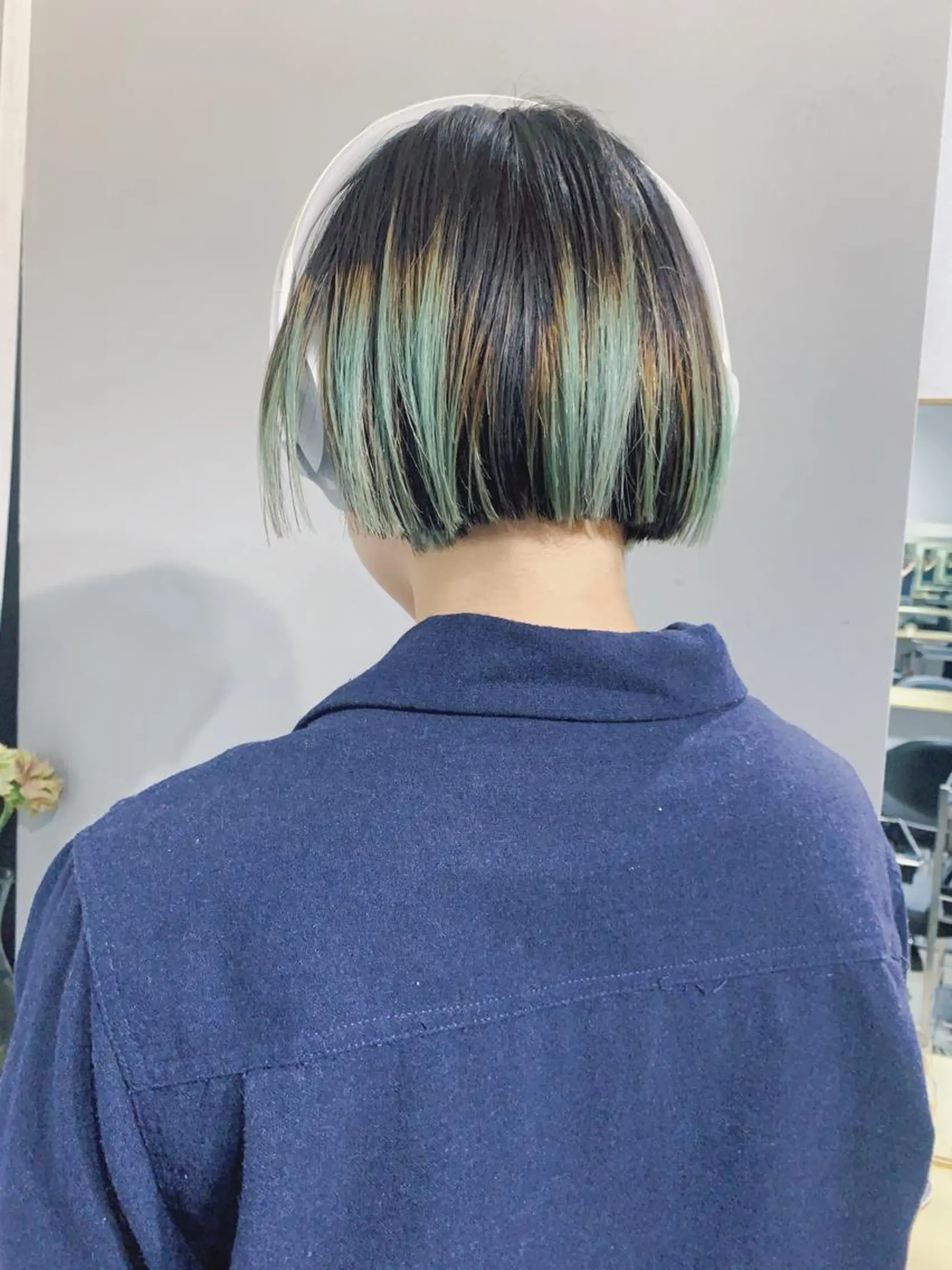 ショート カラー ボブパーマコテ巻き風 パーマNo1深江秀平のヘアスタイル