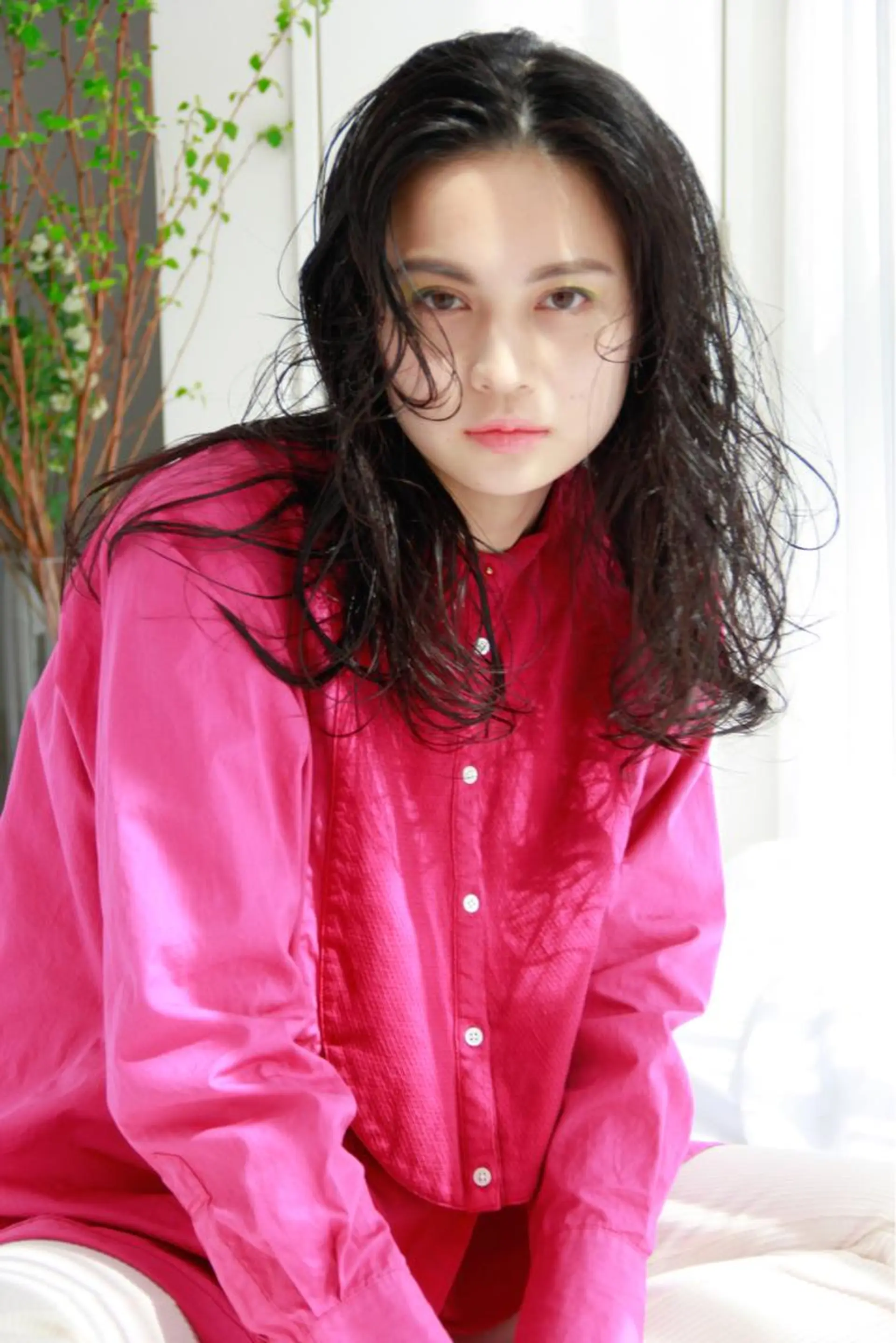 ロング パーマ カット ヘアカラー パーマ トリートメント 🩵FERIA 桃山台　足立あゆみのヘアスタイル