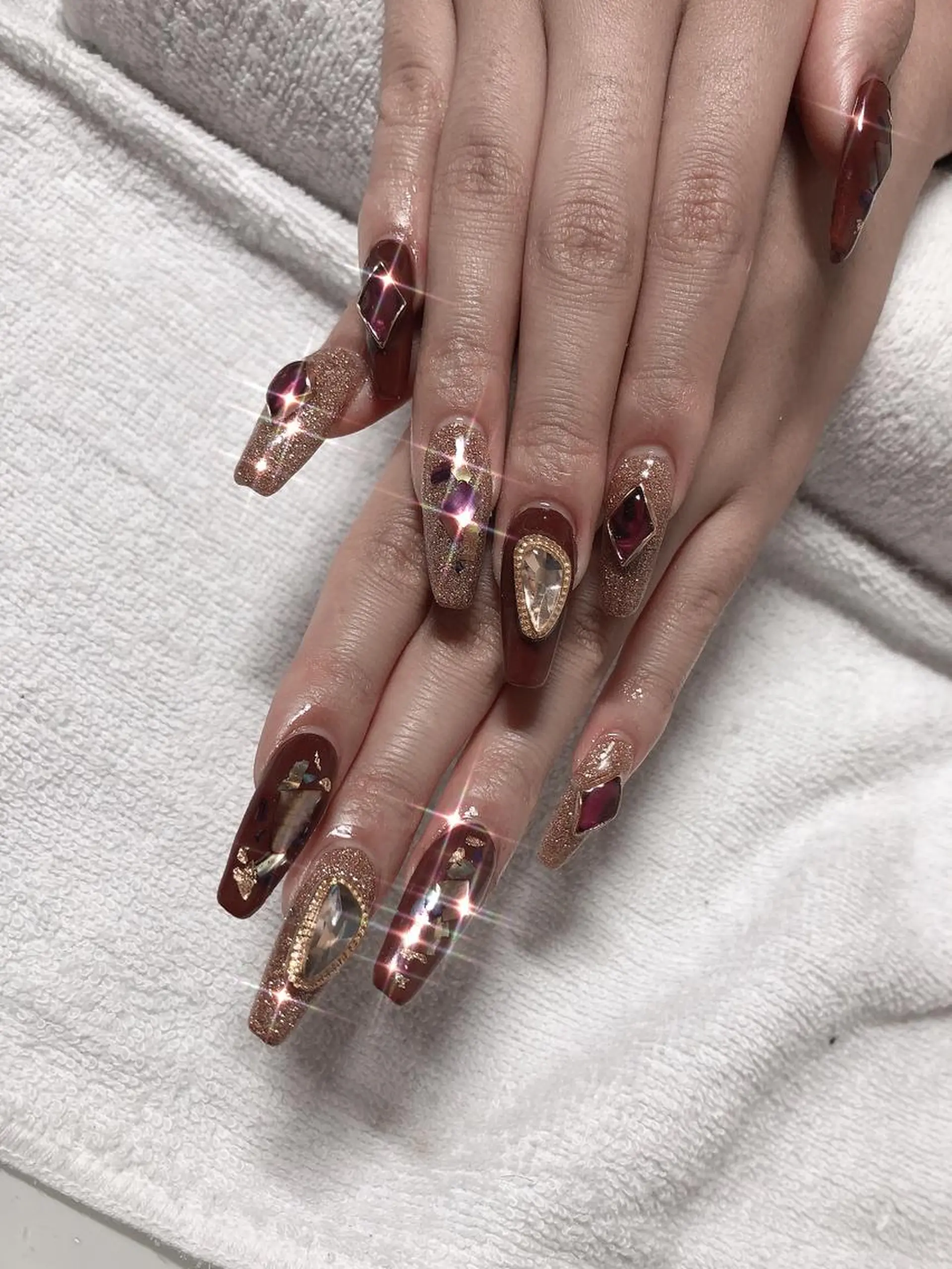 ロング ネイル ハンドネイル 《LB》ラブリエ Nail&eyeのマツエク・マツパデザイン