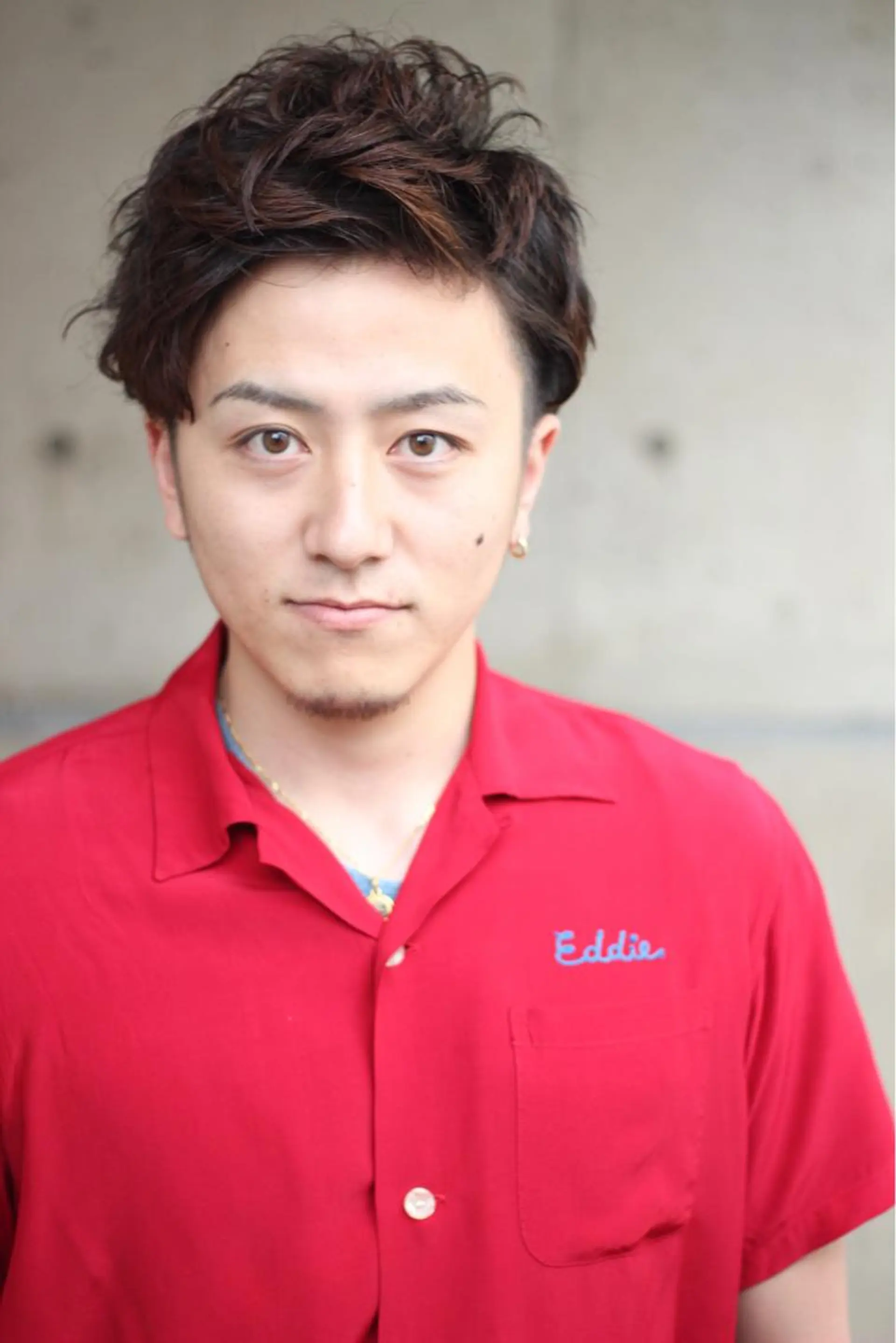 ショート カラー パーマ メンズ メンズパーマ 成松 勇治のヘアスタイル