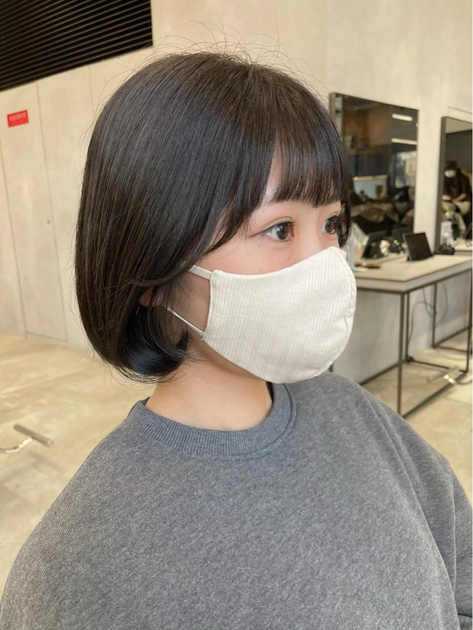 ショート ボブ 韓国風ヘア ❤︎︎韓国ヘア❤︎︎ 𝑺𝒉𝒊𝒉𝒐のヘアスタイル