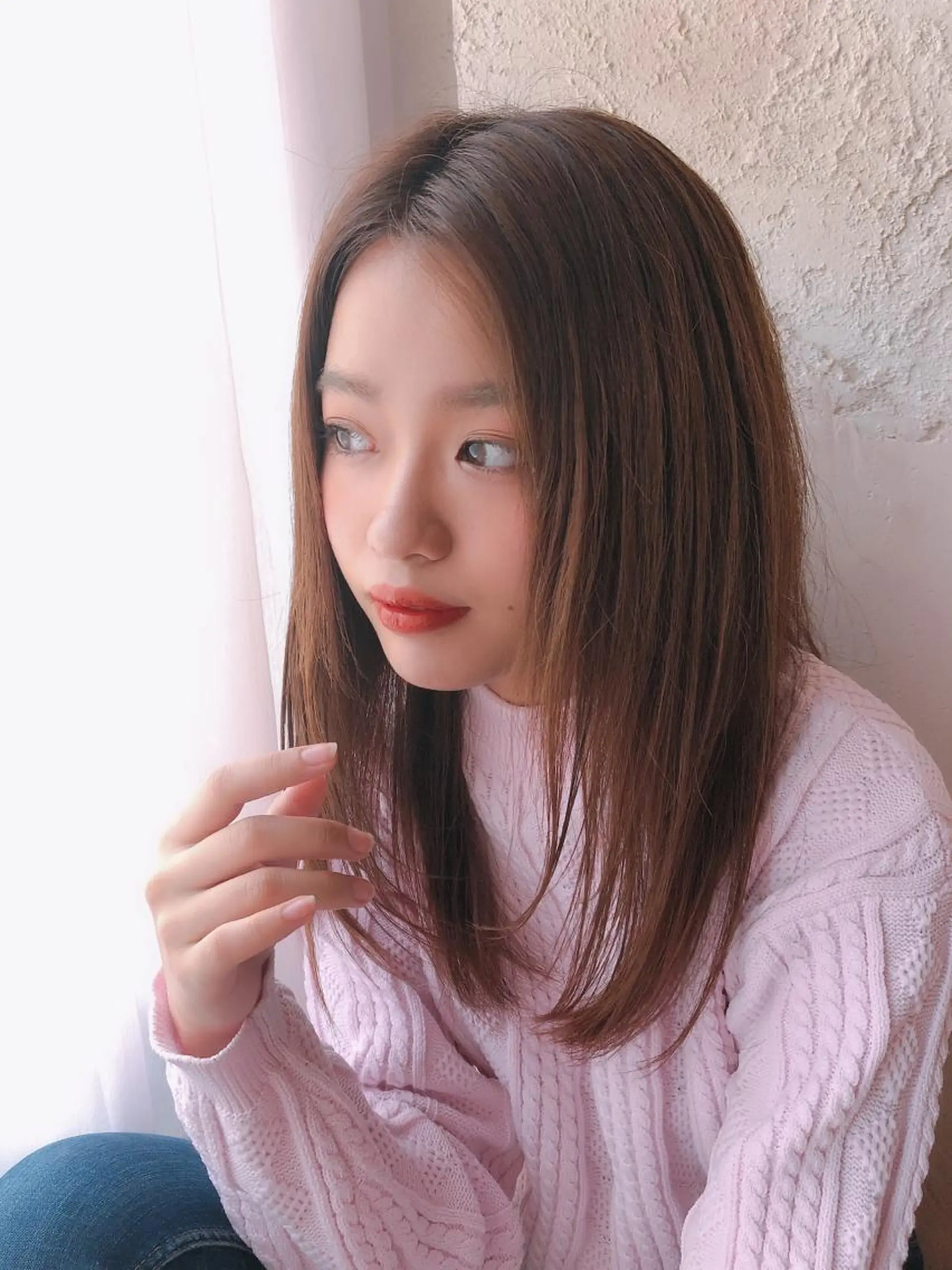 ミディアム カット ヘアカラー トリートメント 代表山口ひな 髪質改善のプロのヘアスタイル