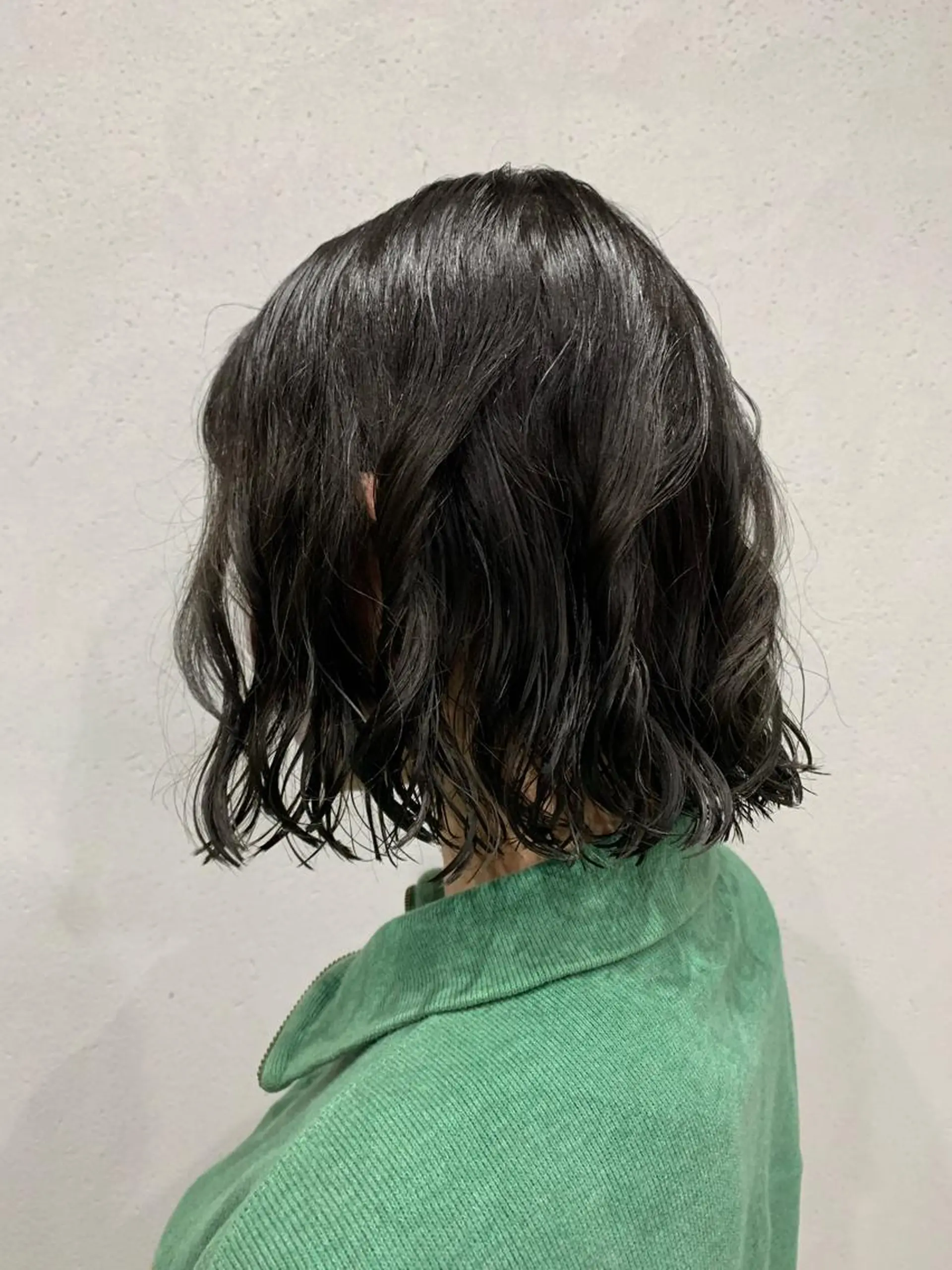 ミディアム パーマ ボブパーマコテ巻き風 パーマNo1深江秀平のヘアスタイル