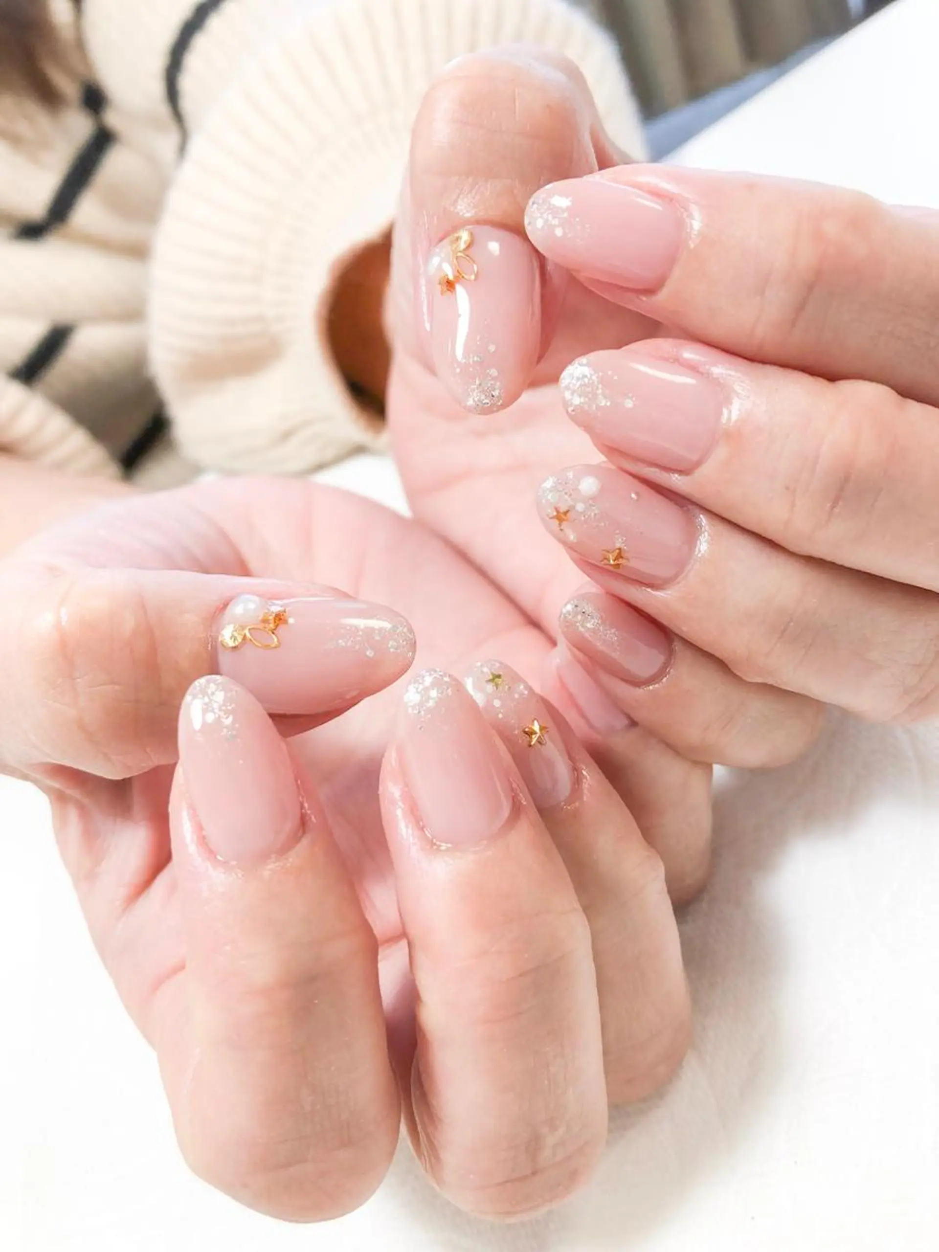 ネイル アートネイル ラメ(グリッター) 黒沢 直子のネイルデザイン