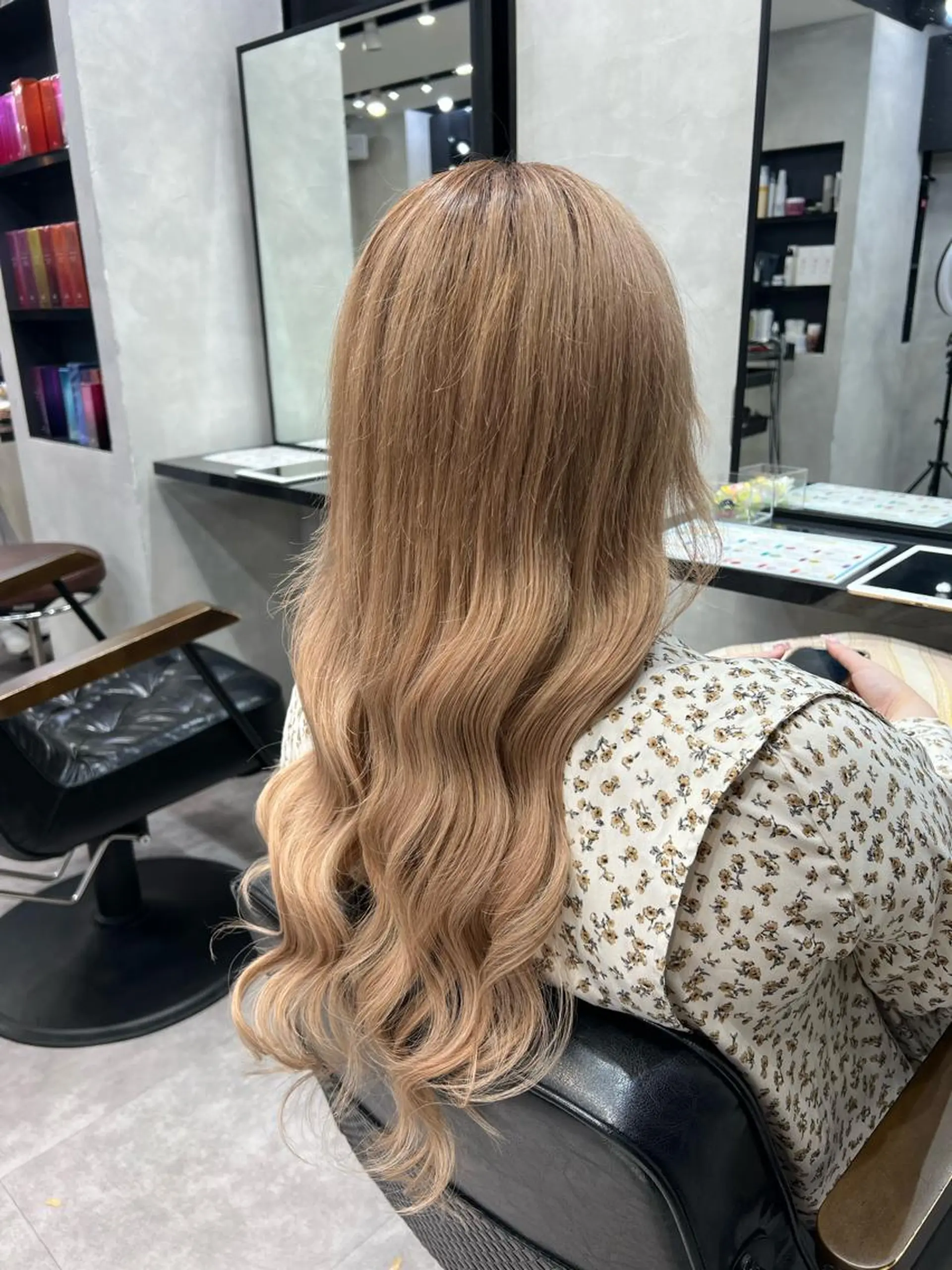 ロング カラー ヘアアレンジ シールエクステ アディクシーカラー アッシュ バレイヤージュ ベージュカラー カット ヘアカラー エクステ ar+ ❤︎ maiのヘアスタイル