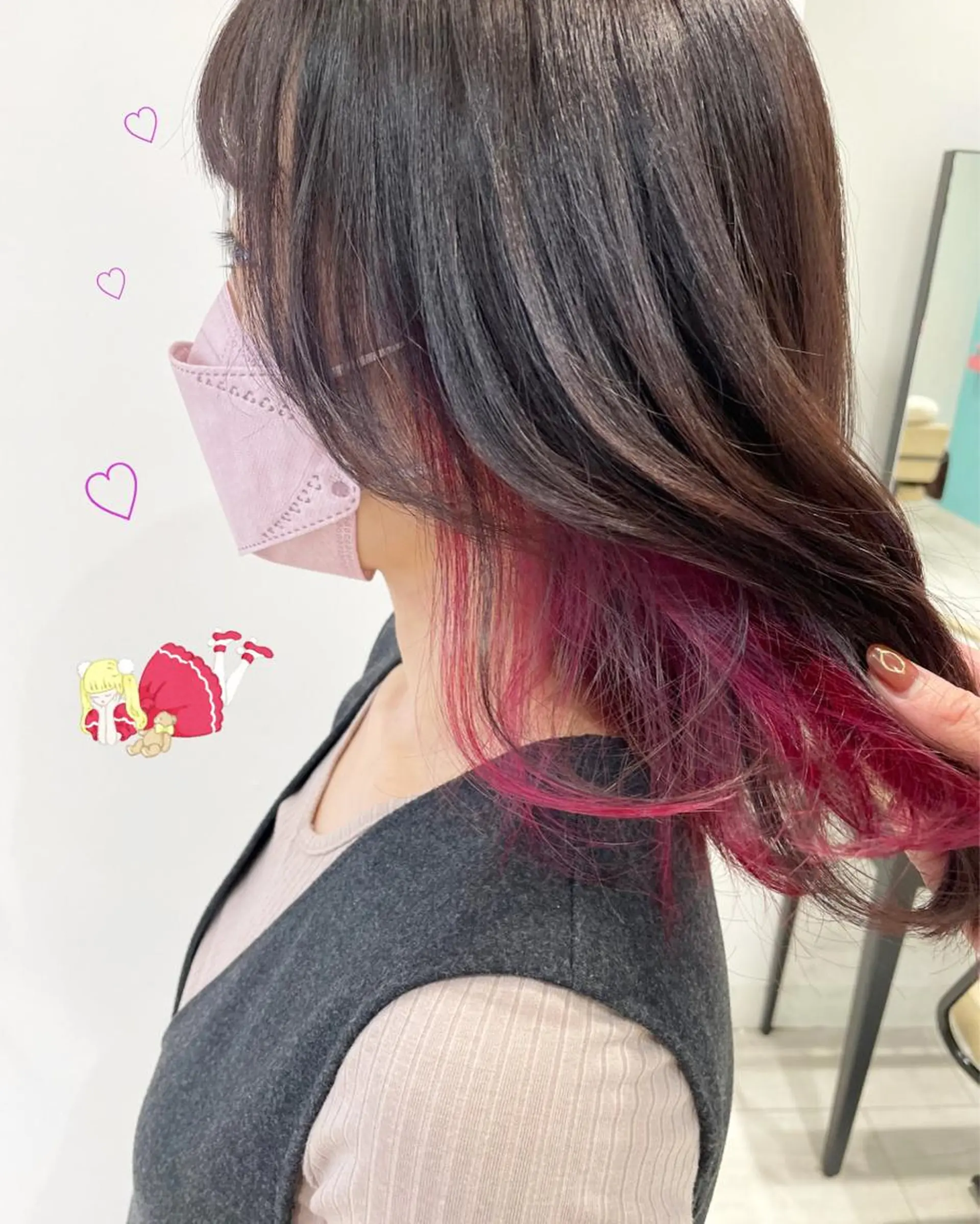 ショート カラー ピンクカラー EMANON新宿東口所属・新宿駅近♡個室 ♡関口三都季🌜のヘアスタイル