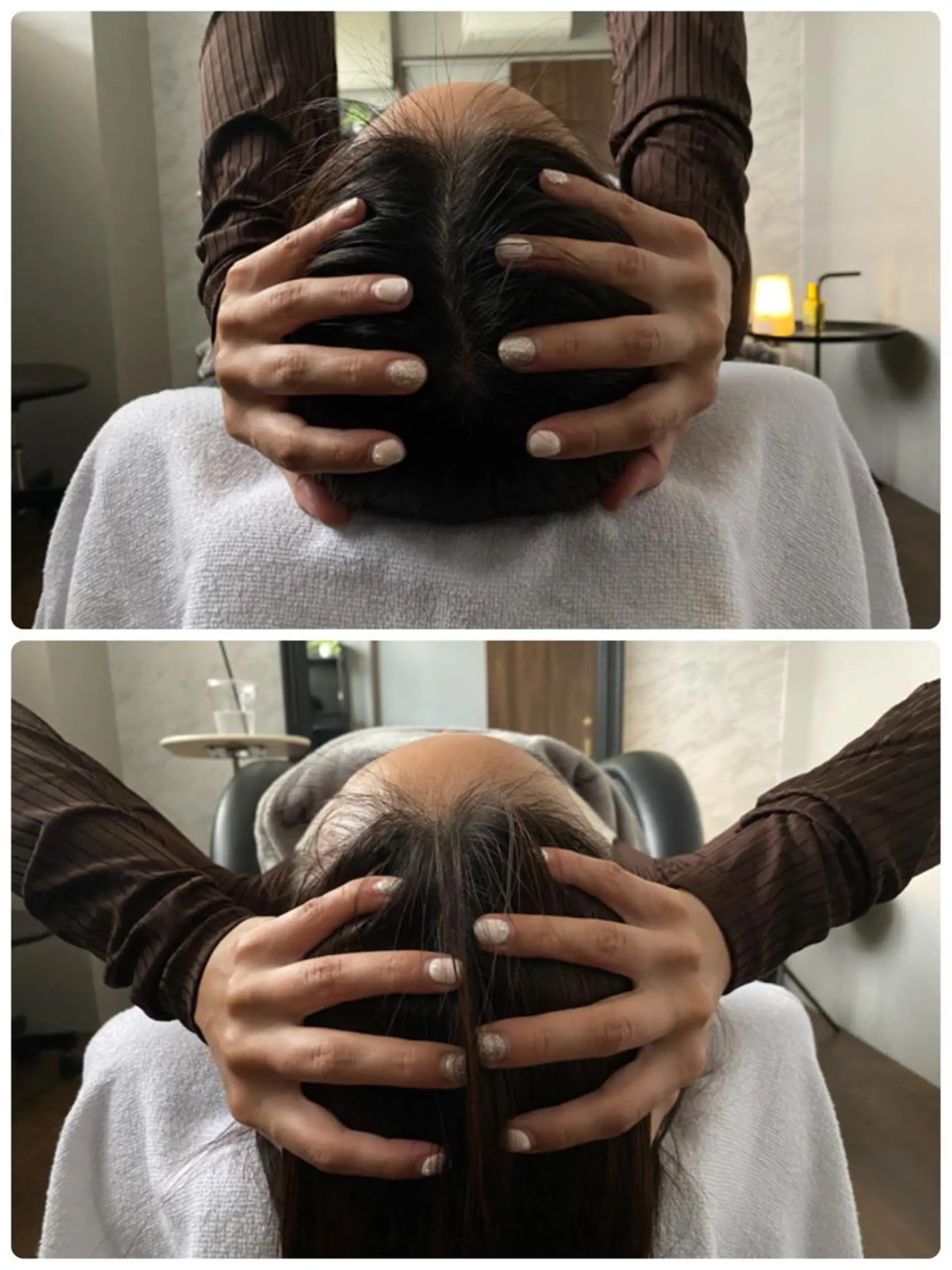 海外風カーテンバング Mao広尾美容室のヘアスタイル