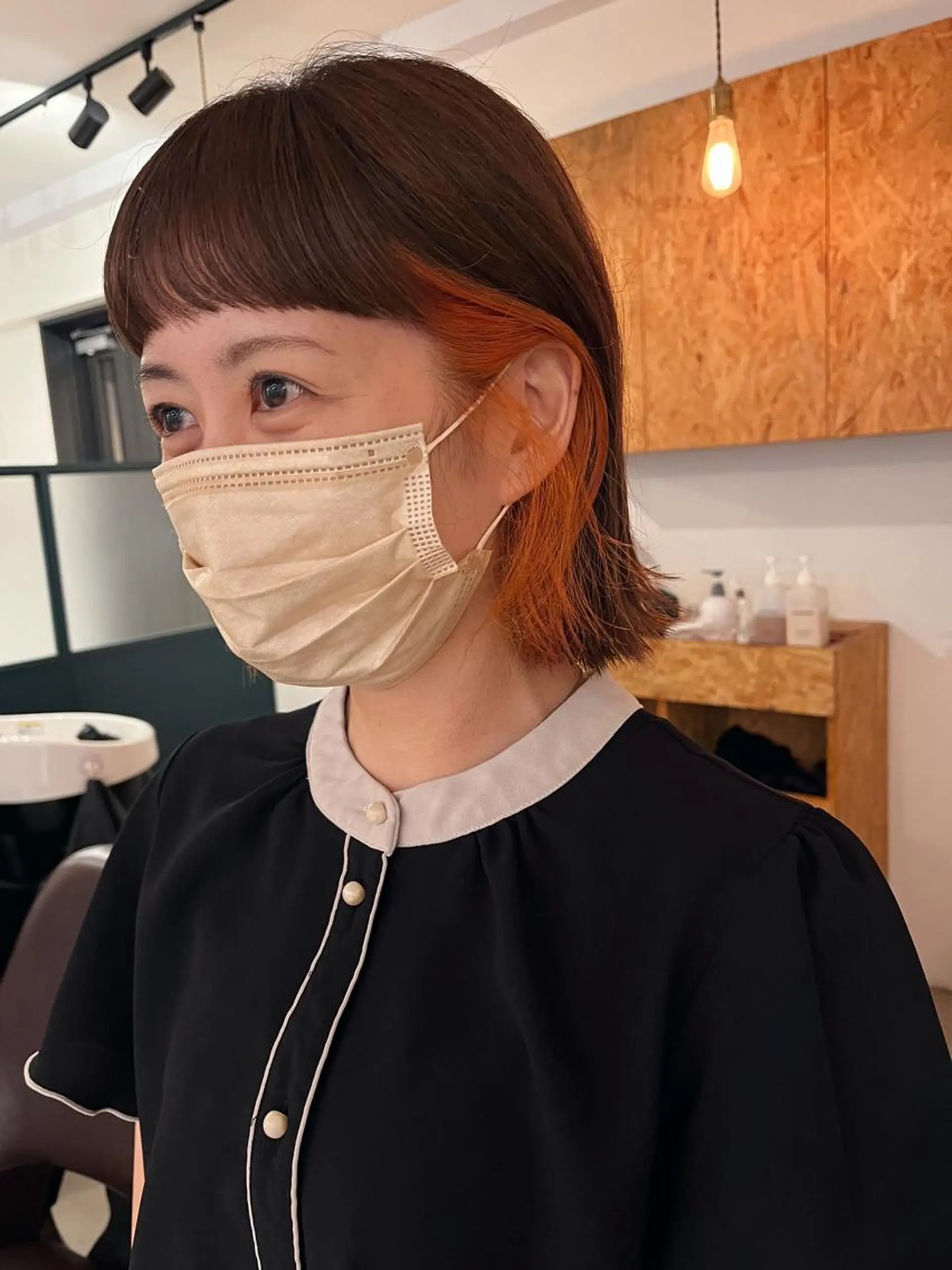 セミロング カラー 暖色/パーマ 🌼クニトウメイのヘアスタイル