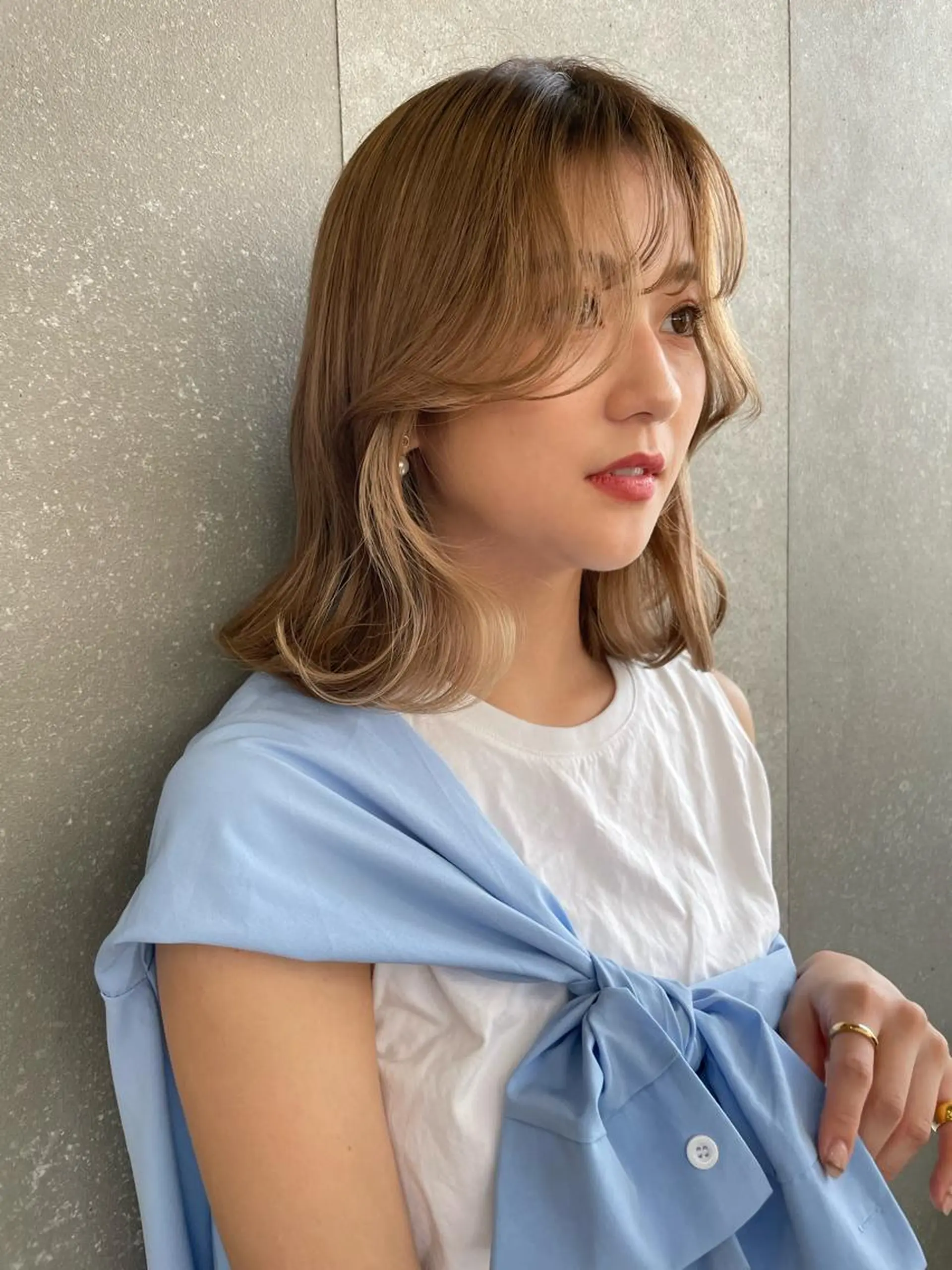 ミディアム カラー カット ヘアカラー トリートメント 縮毛/ショート/ ボブ/レイヤー/小原のヘアスタイル