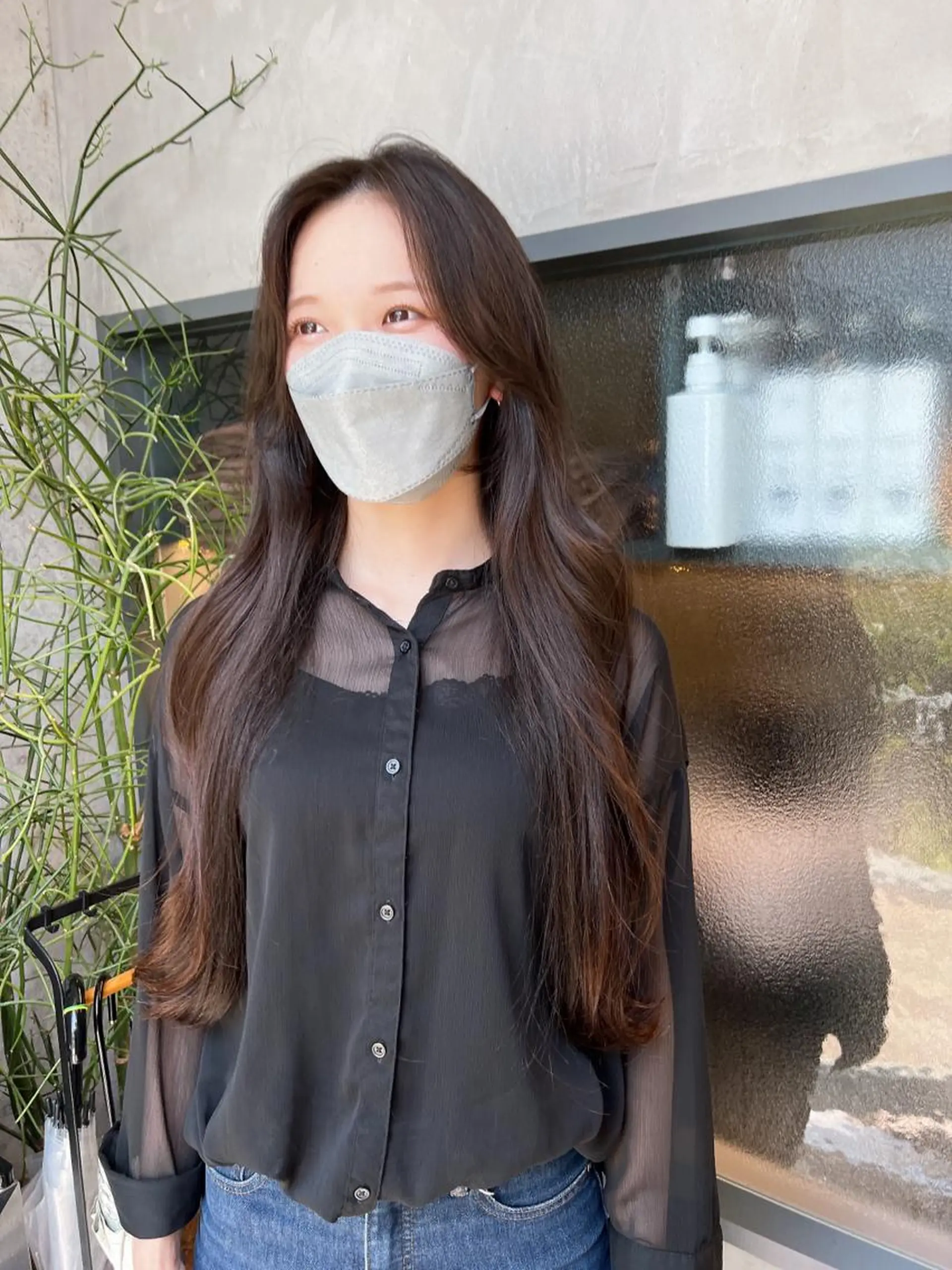 ロング 顔周りカット ロング カット 誰よりも丁寧なカット 🍀小林輝のヘアスタイル