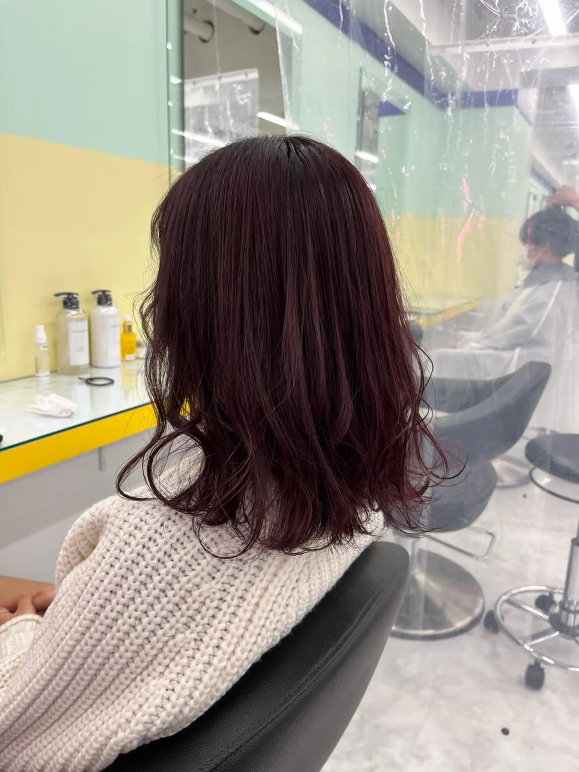 セミロング カット ヘアカラー トリートメント ヘッドスパ ヘアセット I S所属・🌿透明感カラー 縮毛矯正✨かずきのヘアスタイル