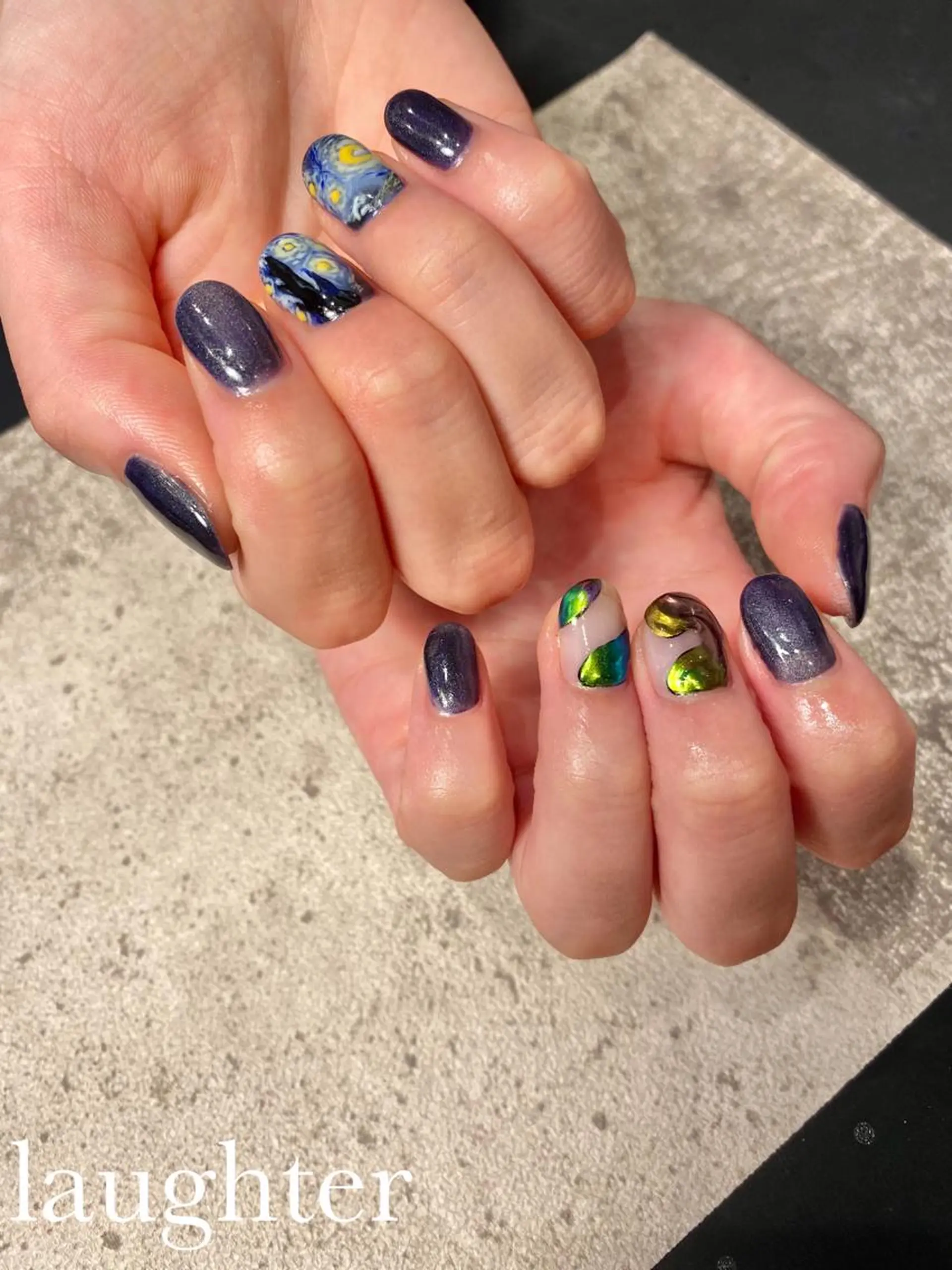 ネイル 持ち込み ハンドネイル laughter nailのネイルデザイン