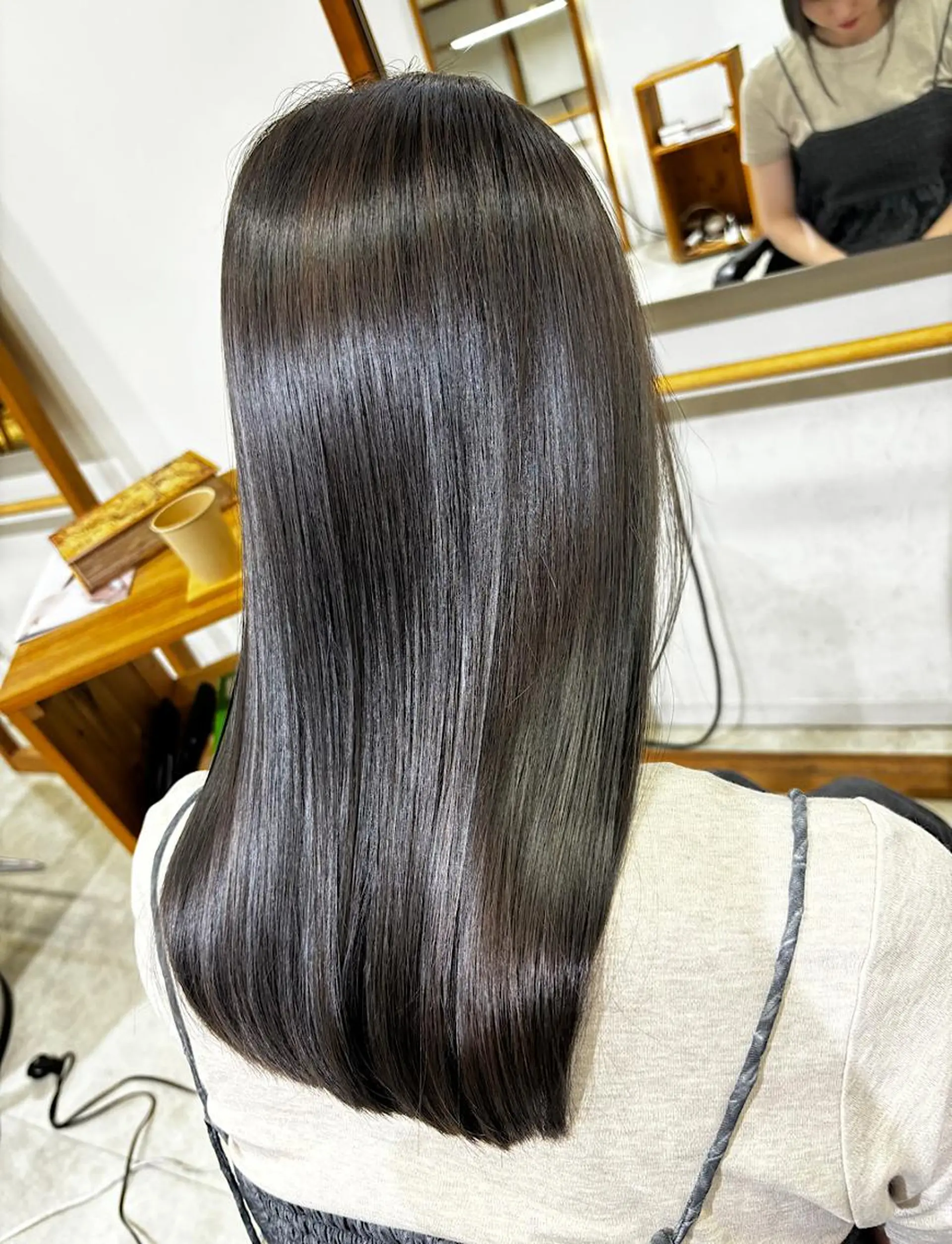 セミロング 髪質改善 カット ヘアカラー トリートメント 藤森結子/韓国ヘア/ パーソナルカラー診断のヘアスタイル