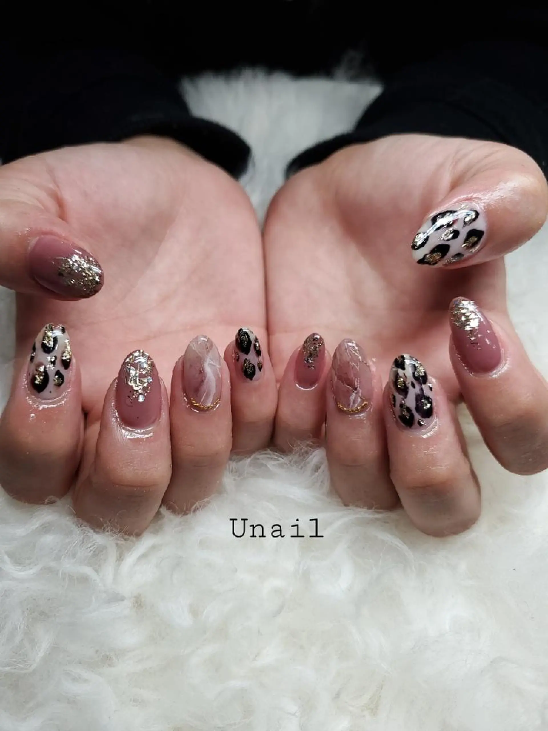 ネイル アニマル柄 ハンドネイル U nail所属・高橋 千恵のネイルデザイン