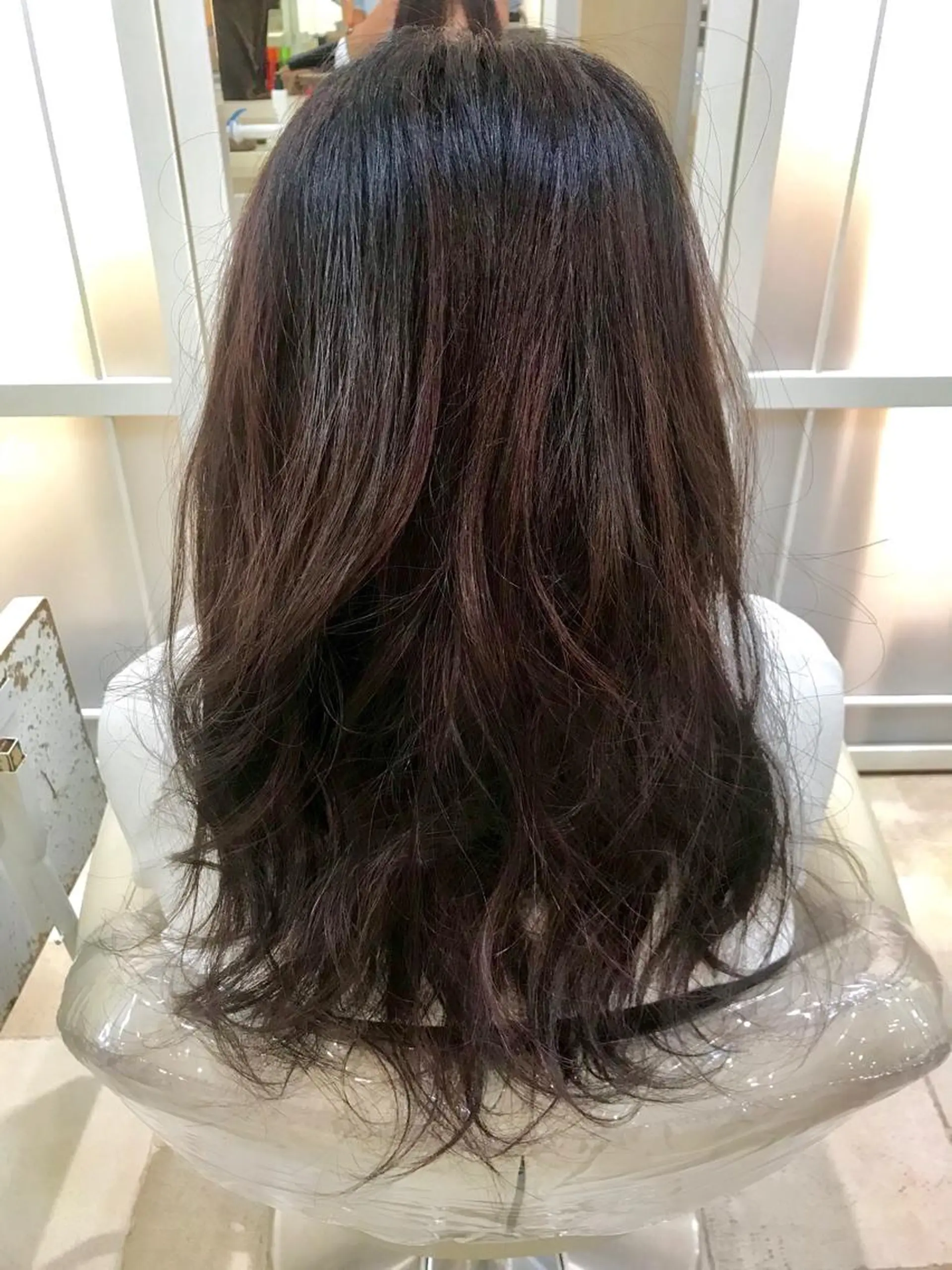セミロング カラー ハイライトカラー ピンクカラー ハイライト 縮毛矯正/髪質改善 /韓国風　山川春輝のヘアスタイル