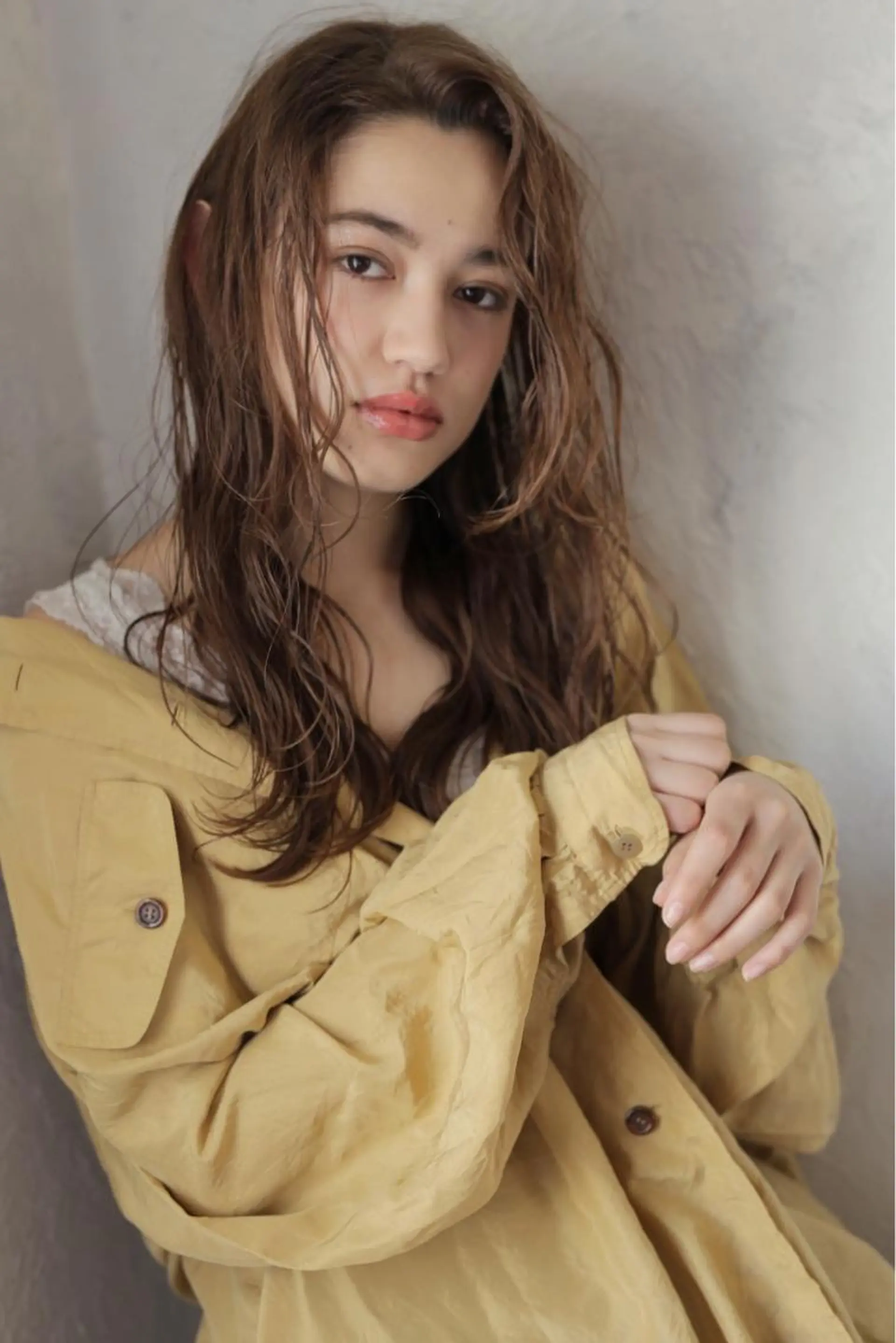 ロング パーマ/透明感カラー /ボブ/吉田一生のヘアスタイル