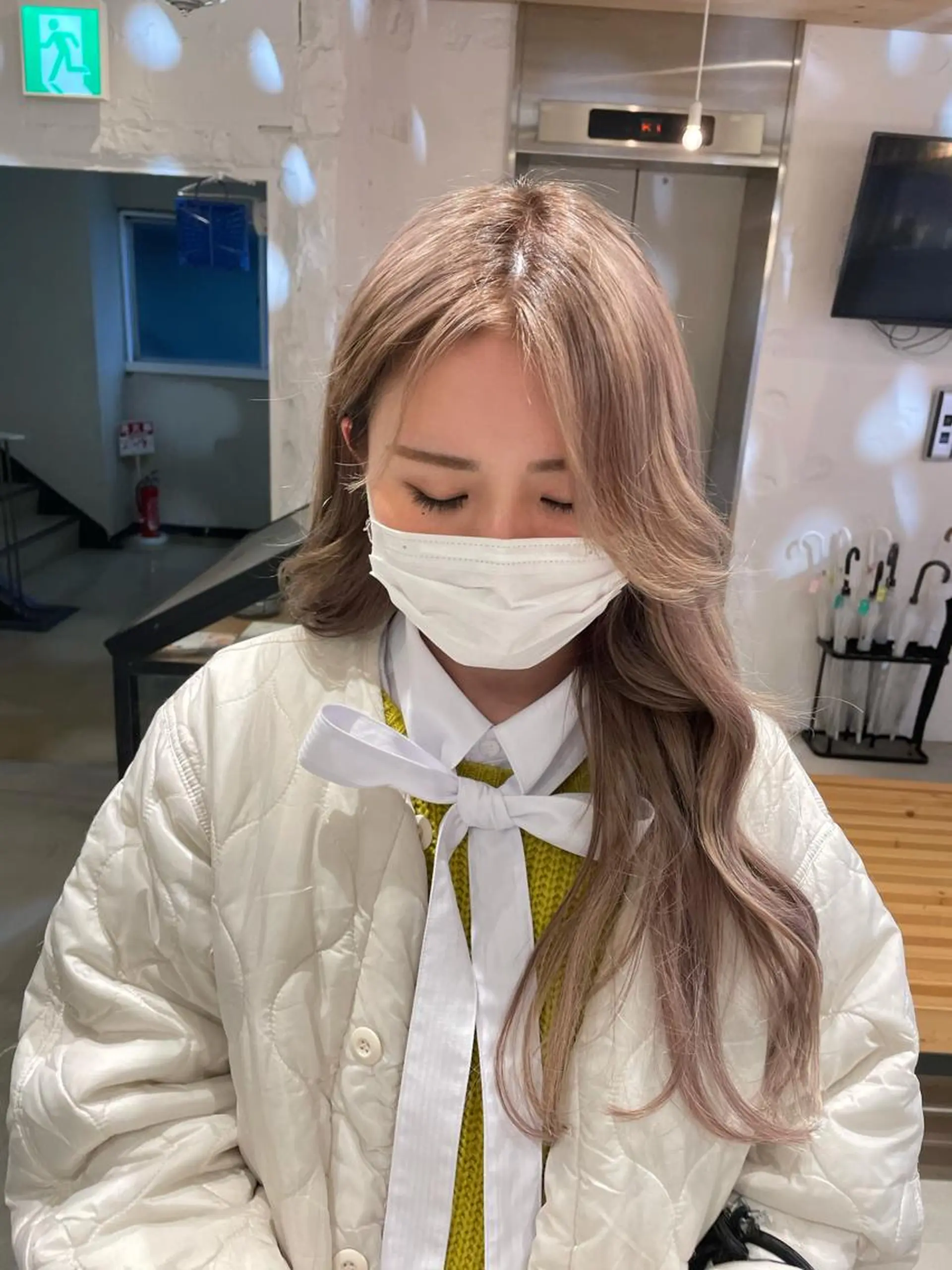 ロング エクステ 艶ハイトーン👑♡ NATSUKIのヘアスタイル