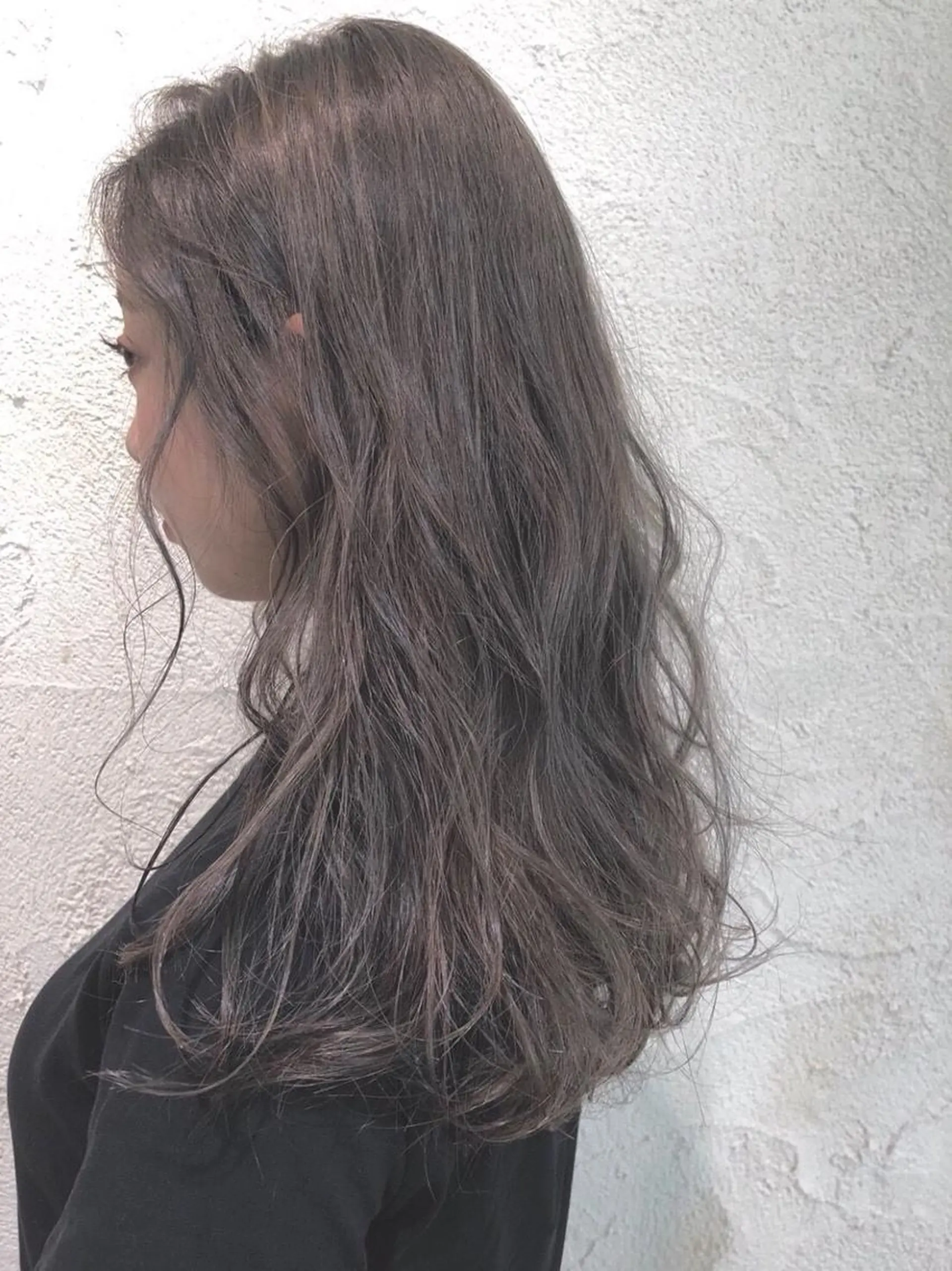 カラー シールエクステ/ ハイトーンカラーのヘアスタイル