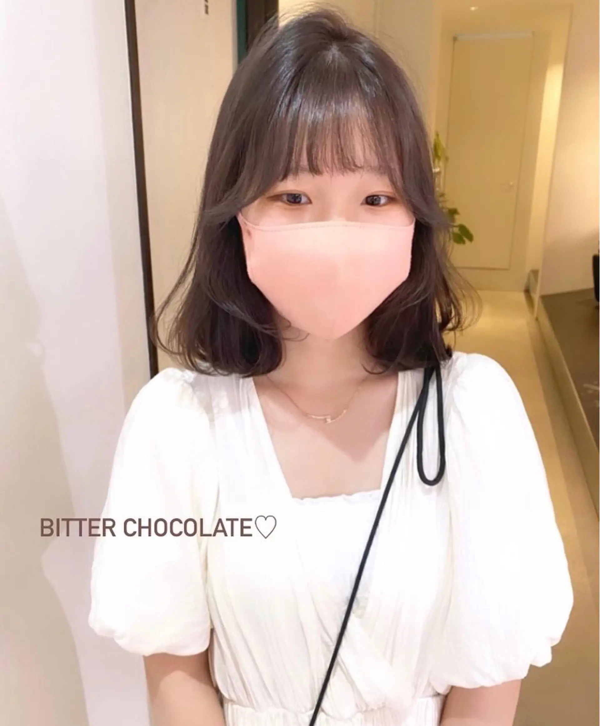 カラー mizuki/ピンク ベージュ.レイヤーのヘアスタイル