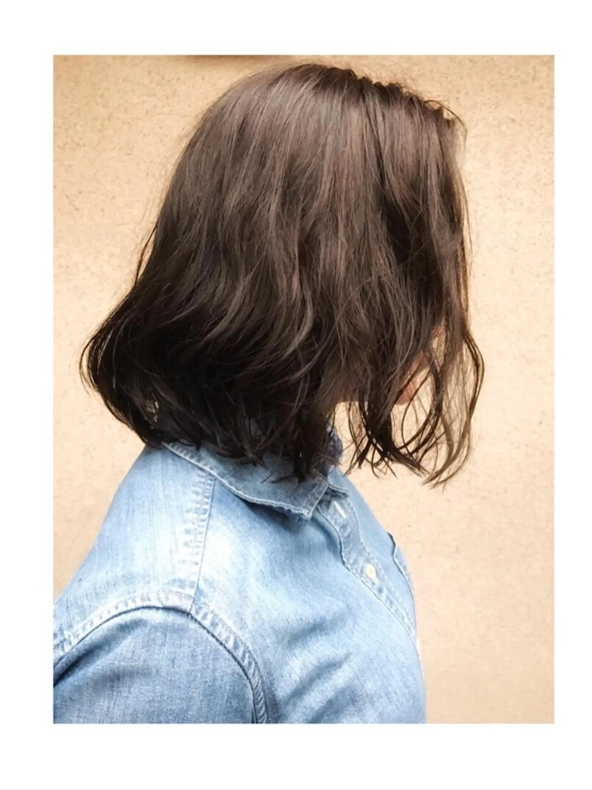 ミディアム ミディアムパーマ ボブ 外国人風カラー vato マンツーマンサロンのヘアスタイル