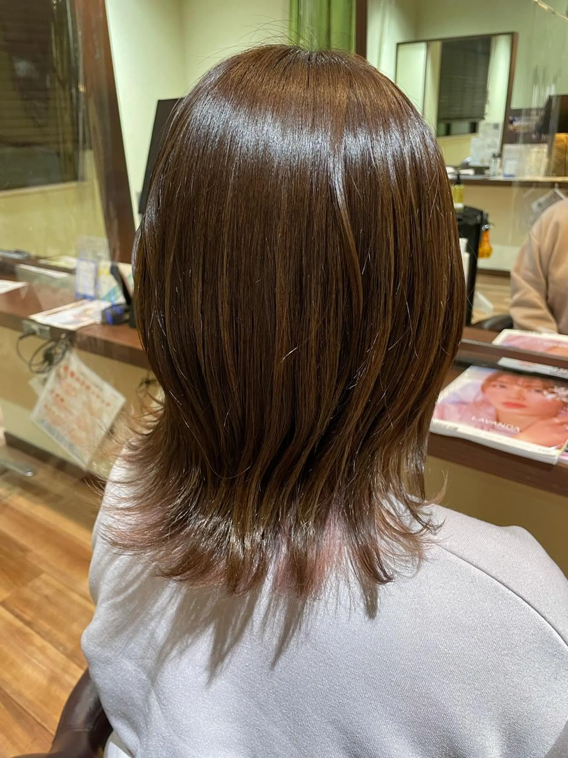 ミディアム くびれヘア 髪質改善 個室美容室 calm 新田 美容院【カルム】所属・【カルム】 スズキのヘアスタイル