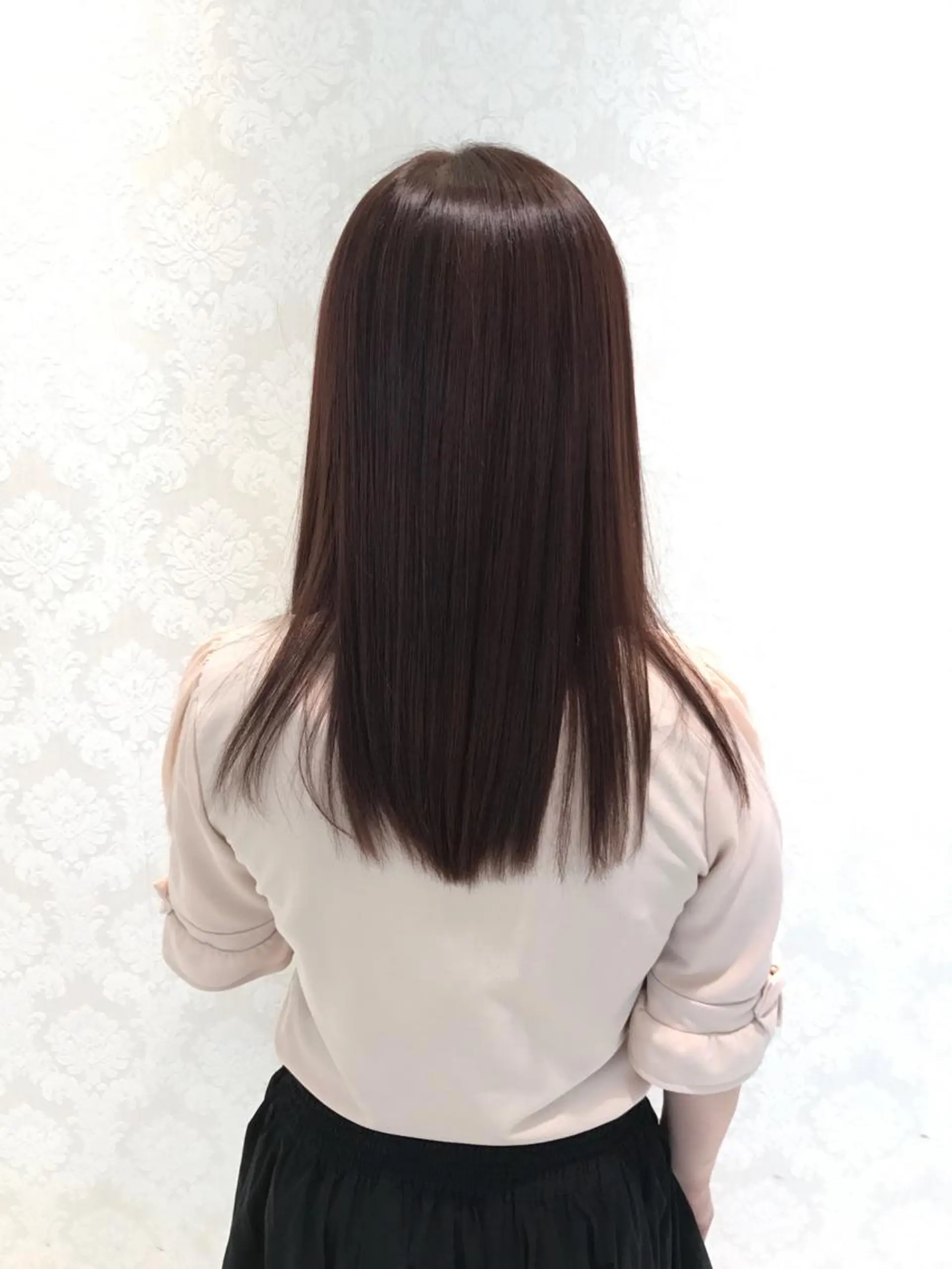 セミロング カラー ブラウンカラー ピンクカラー ピンクブラウン トリートメント カット 縮毛矯正 トリートメント ⭐️顔周りカット⭐️ 藤久のヘアスタイル