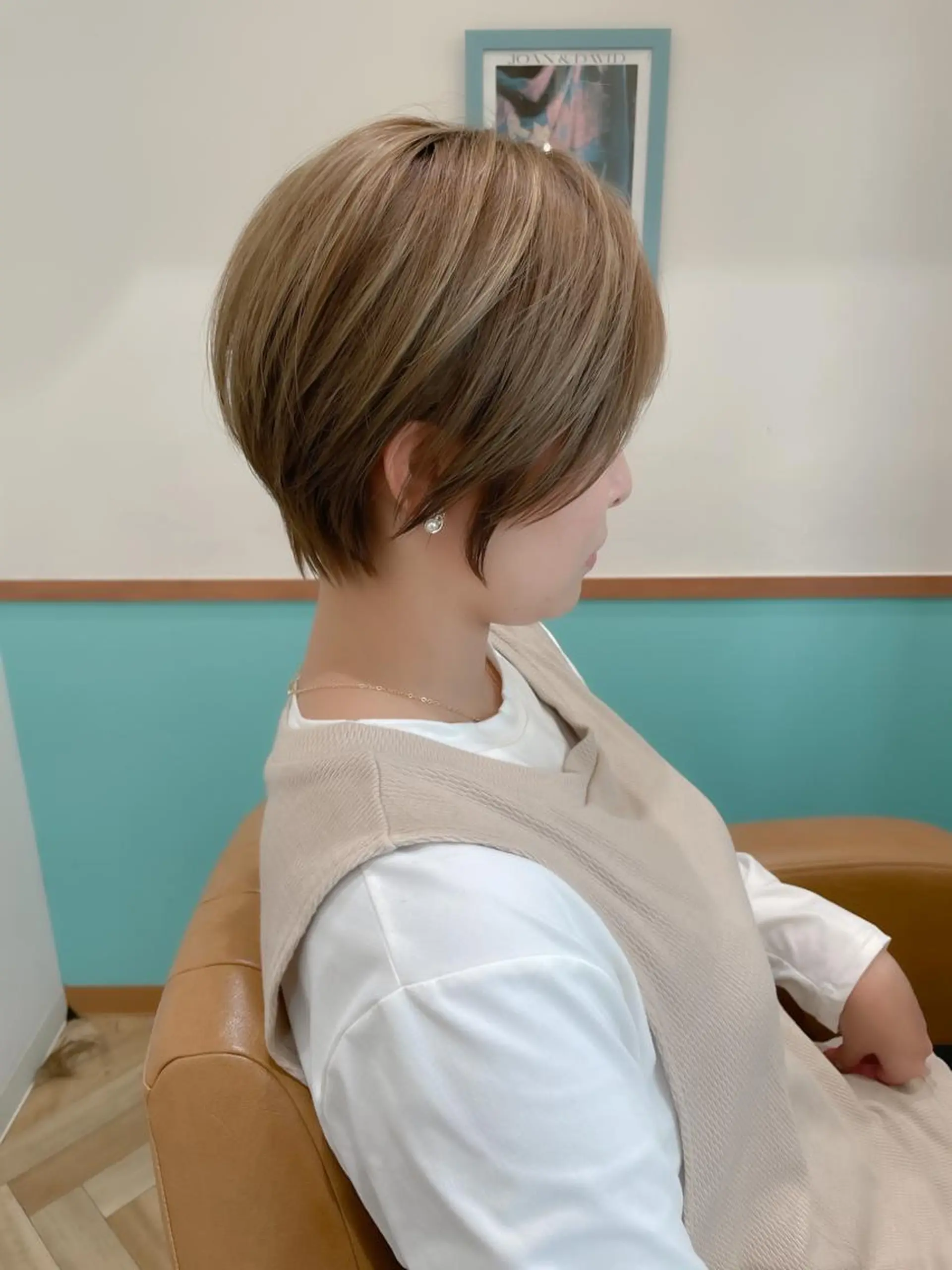 ショート カラー ヘアカラー トリートメント レイヤー/韓国ヘア 縮毛矯正🫧鈴木颯のヘアスタイル