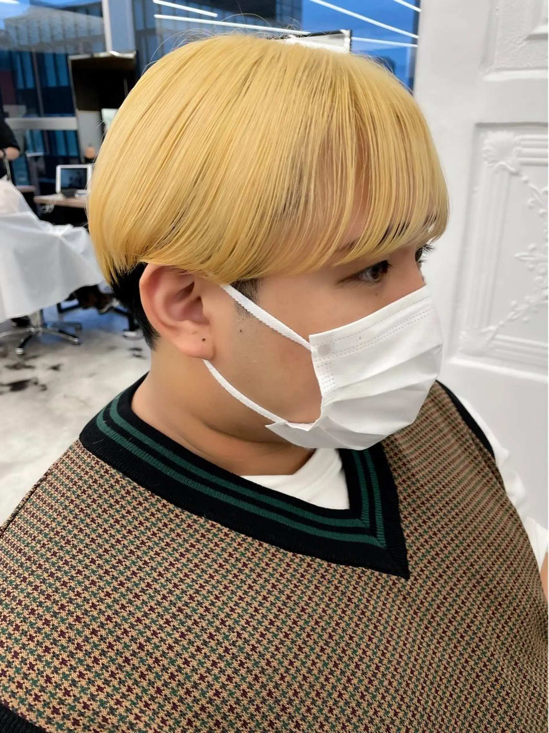 ショート カラー ブロンド ショートヘア レイヤー/ショート透 明感カラー/西田祐賀のヘアスタイル