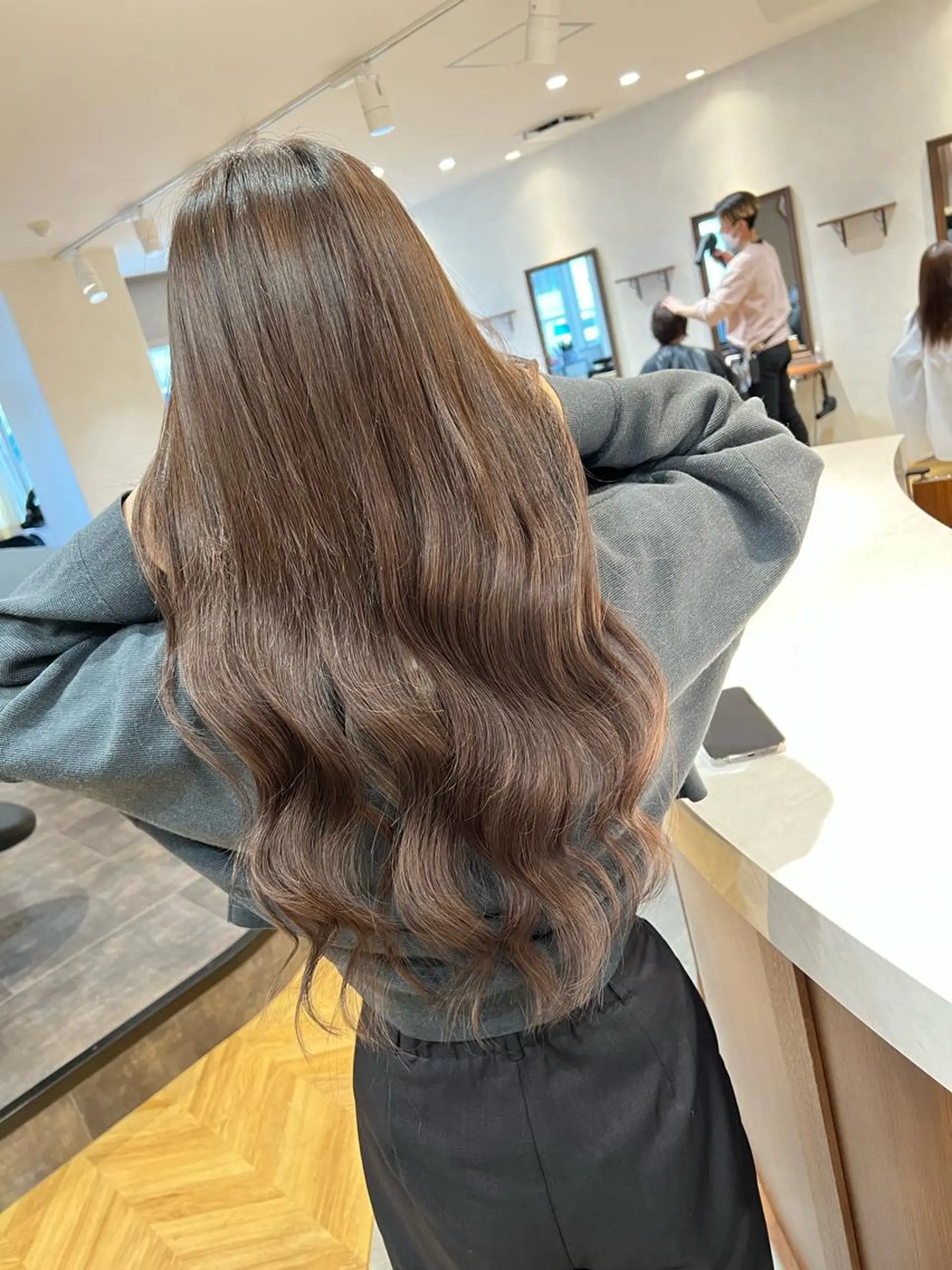 ロング ARIA💎縮毛矯正 ブリーチ💎複雑履歴のヘアスタイル