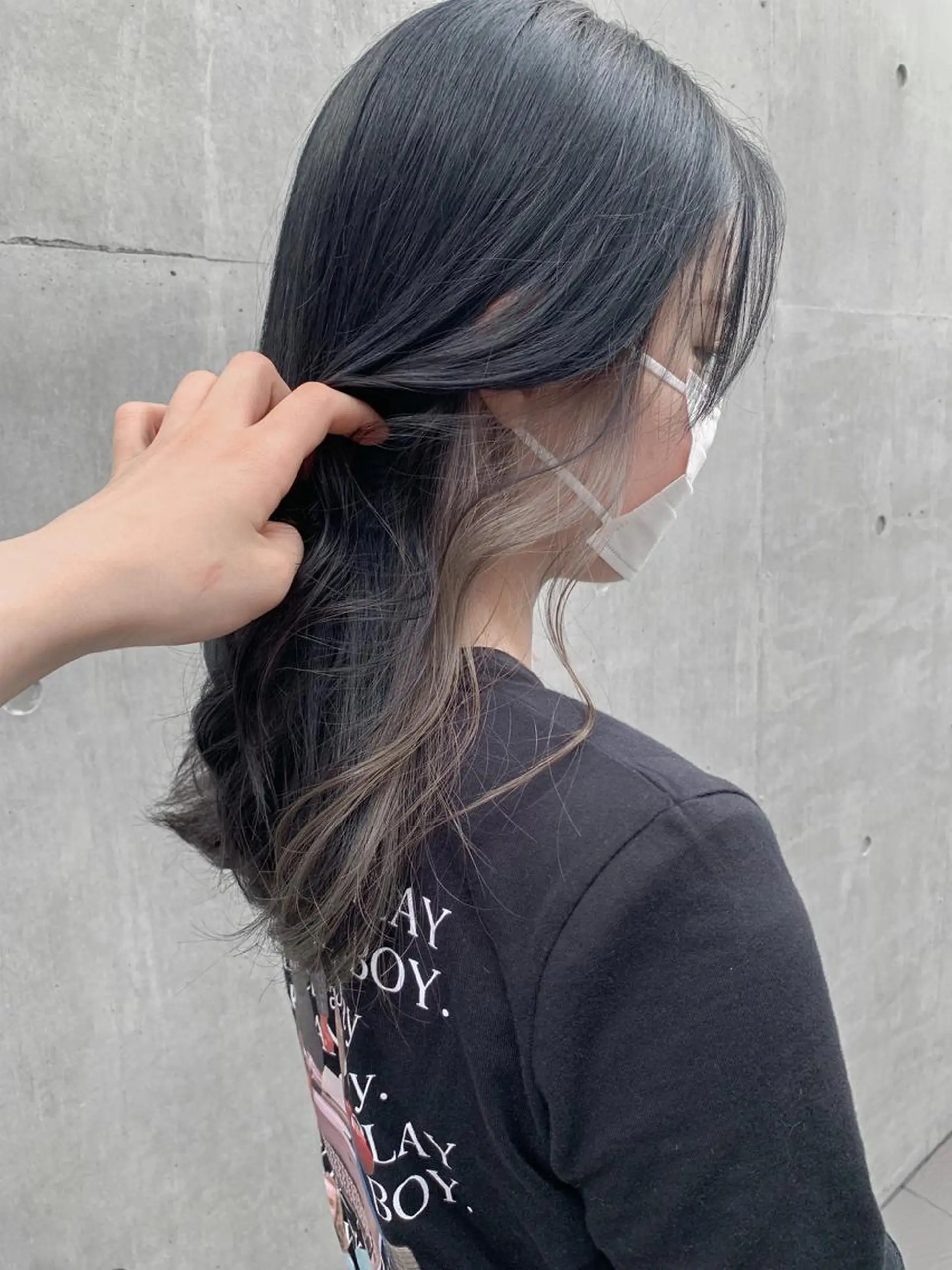 セミロング カラー ヘアアレンジ ヘアカラー トリートメント yuka .のヘアスタイル