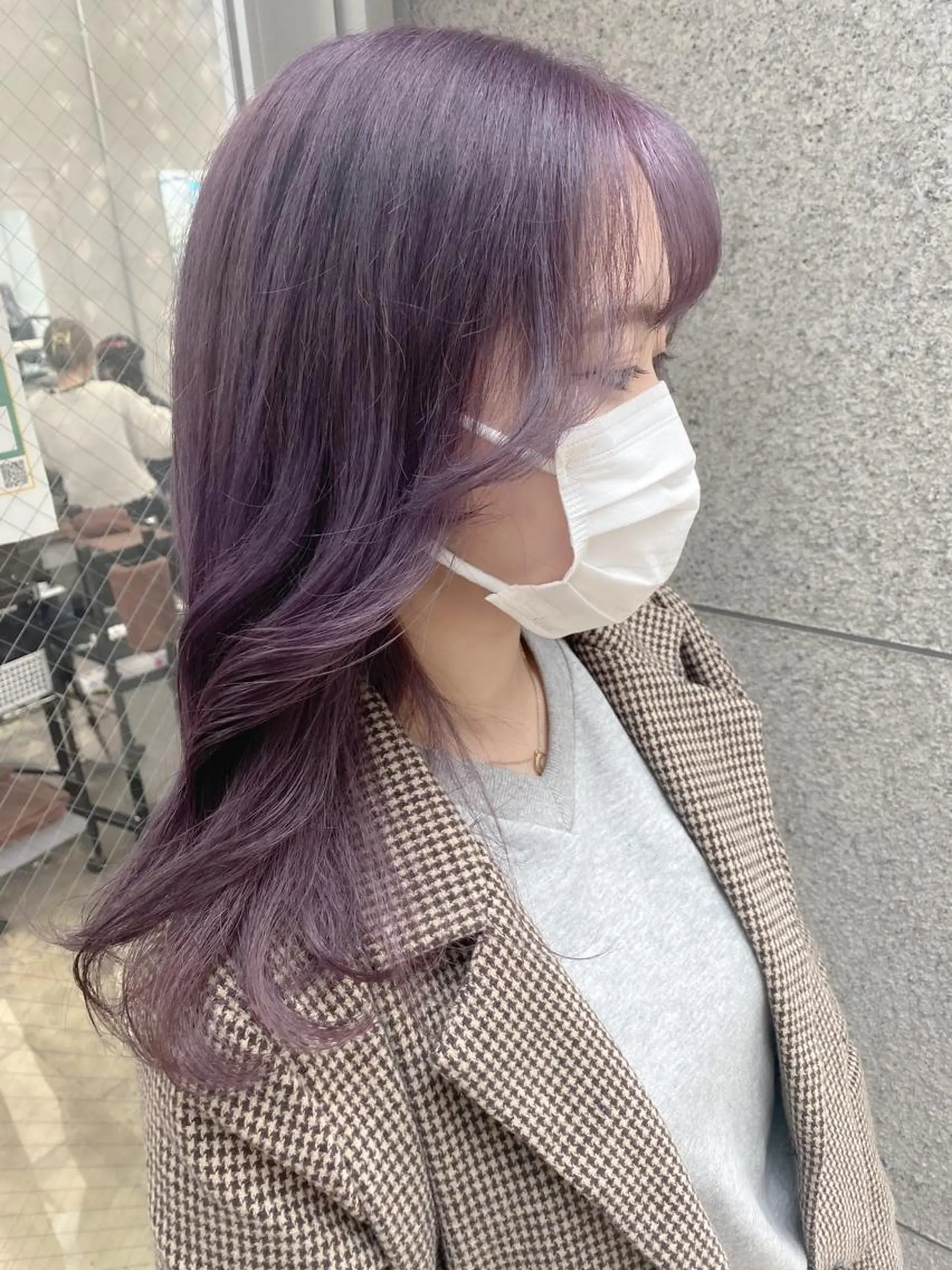 セミロング カラー 💗💗韓国レイヤー yu-ki💗💗のヘアスタイル