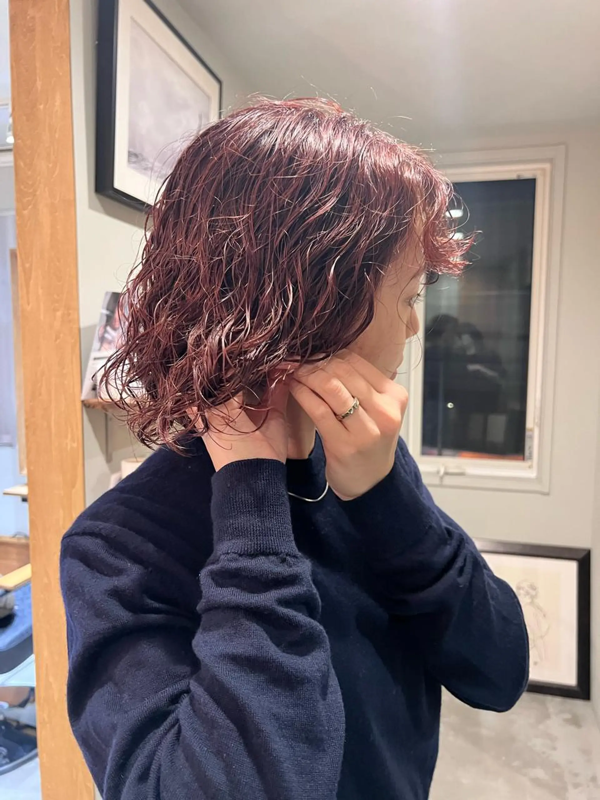 ミディアム パーマ ミディアムパーマ /癖毛パーマのヘアスタイル