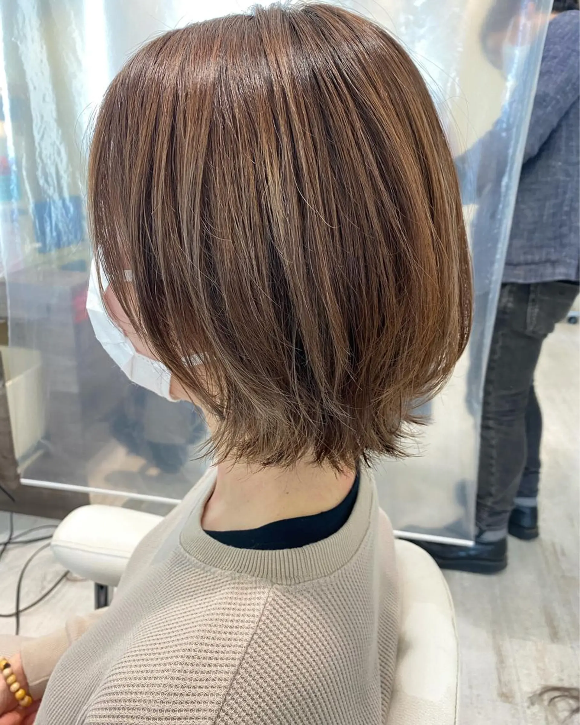 ショート カラー ハイライトカラー ハイライト ショート/ボブ🌿 大野ちかのヘアスタイル