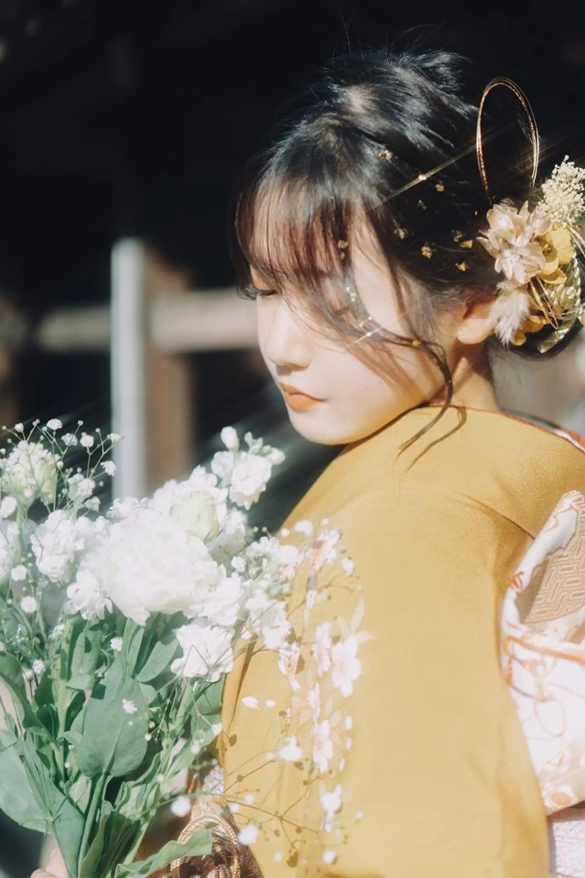 セミロング ヘアアレンジ 着付け GRANLUSSO 〜グランルッソ駅前店所属・木口 嘉美のヘアスタイル