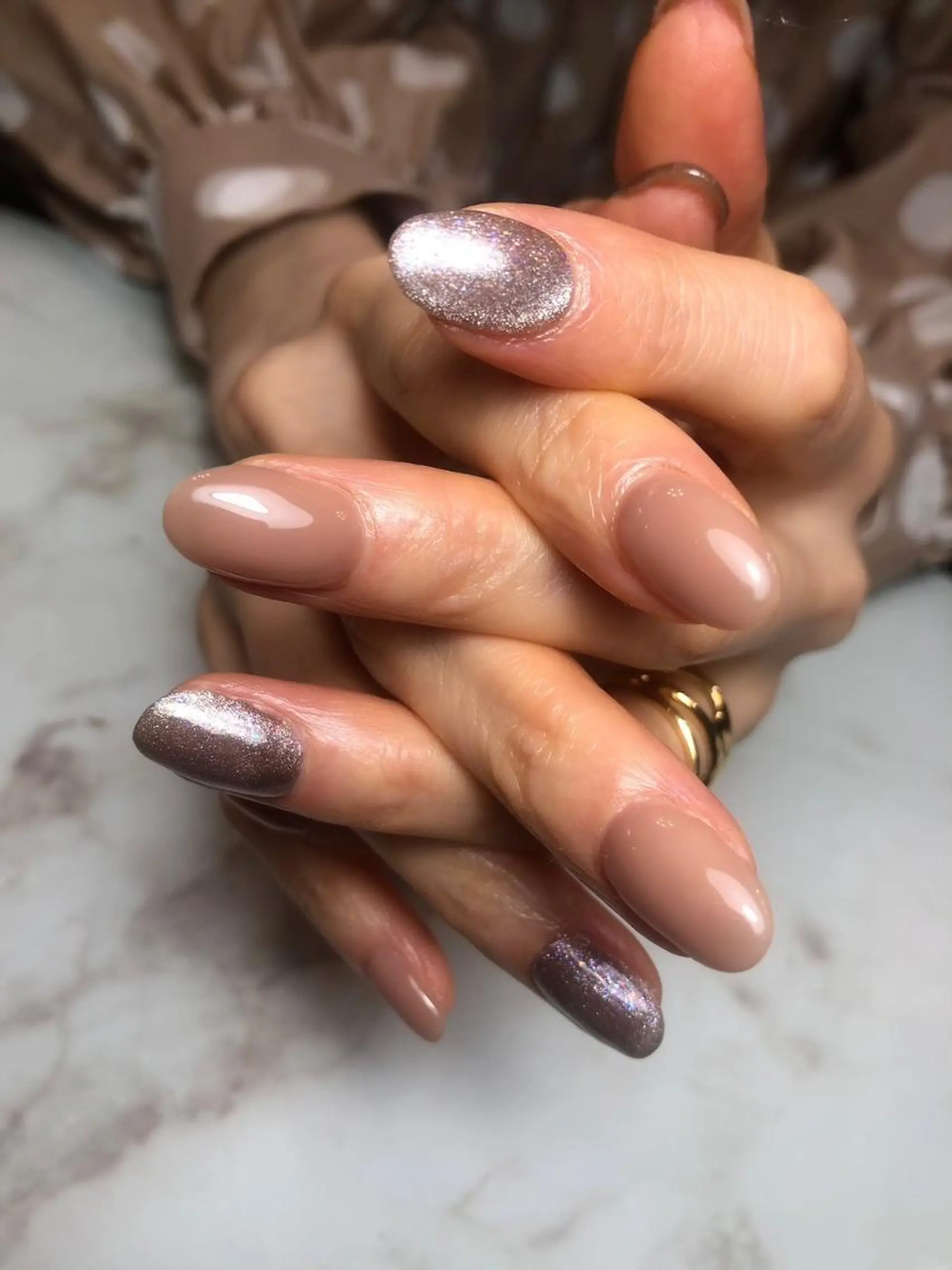 ネイル マグネットネイル ワンカラーネイル Nailist Honamiのネイルデザイン