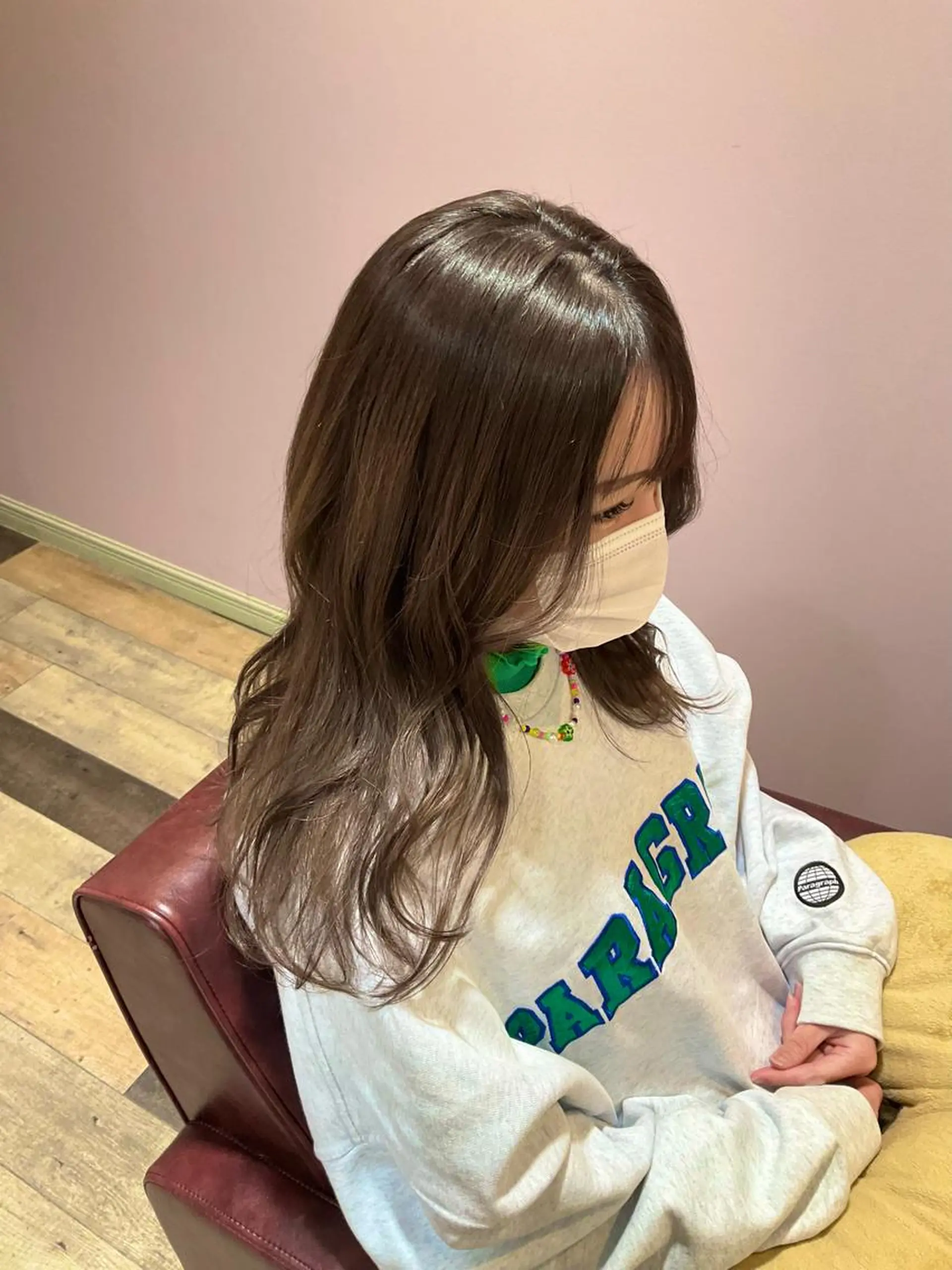 ロング カラー アッシュ 黒髪 ブリーチ ブルーカラー ブルーブラック 🌿寄り添い型美容師 🌿yuiのヘアスタイル