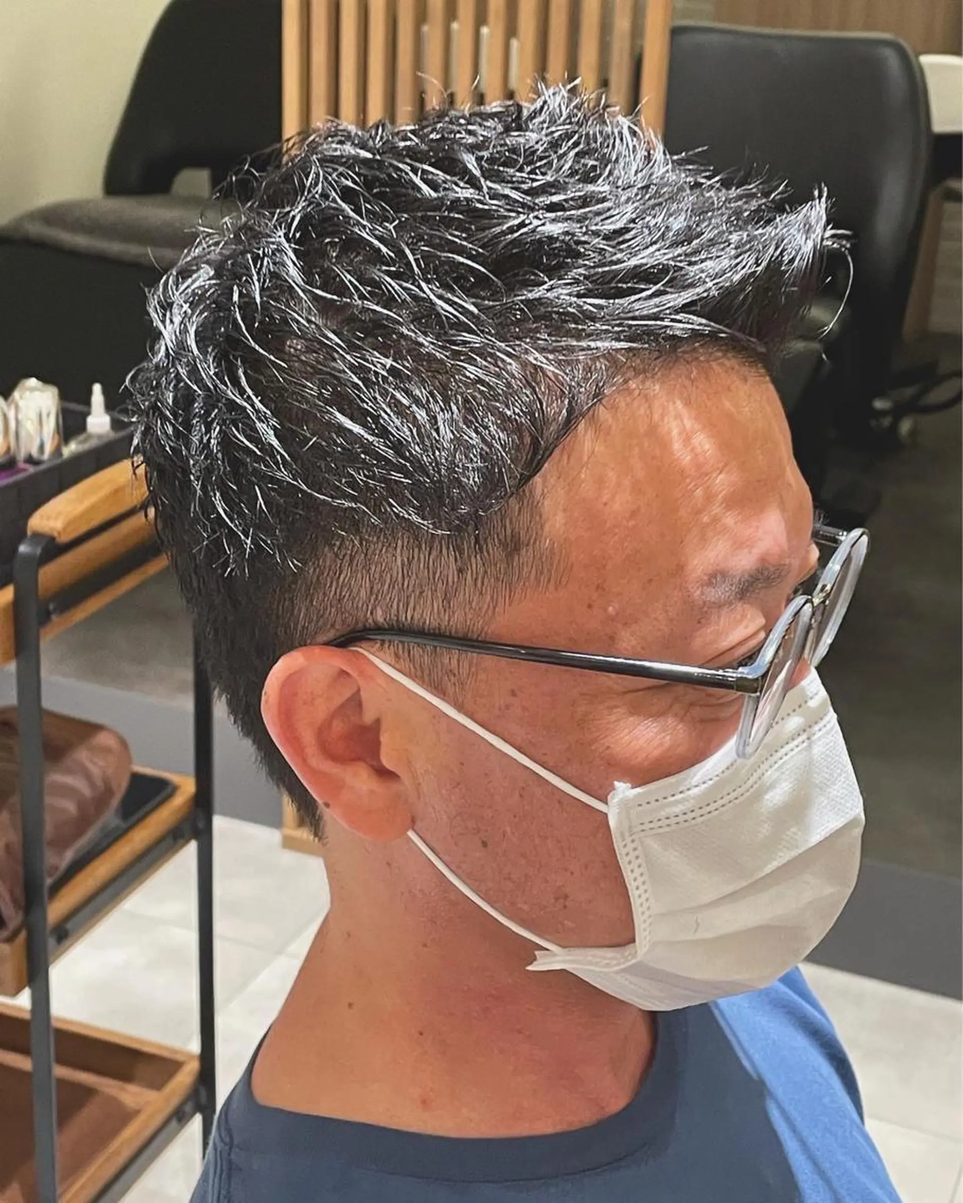 メンズ ビジネス メンズショート ツーブロック 高木 櫻のヘアスタイル