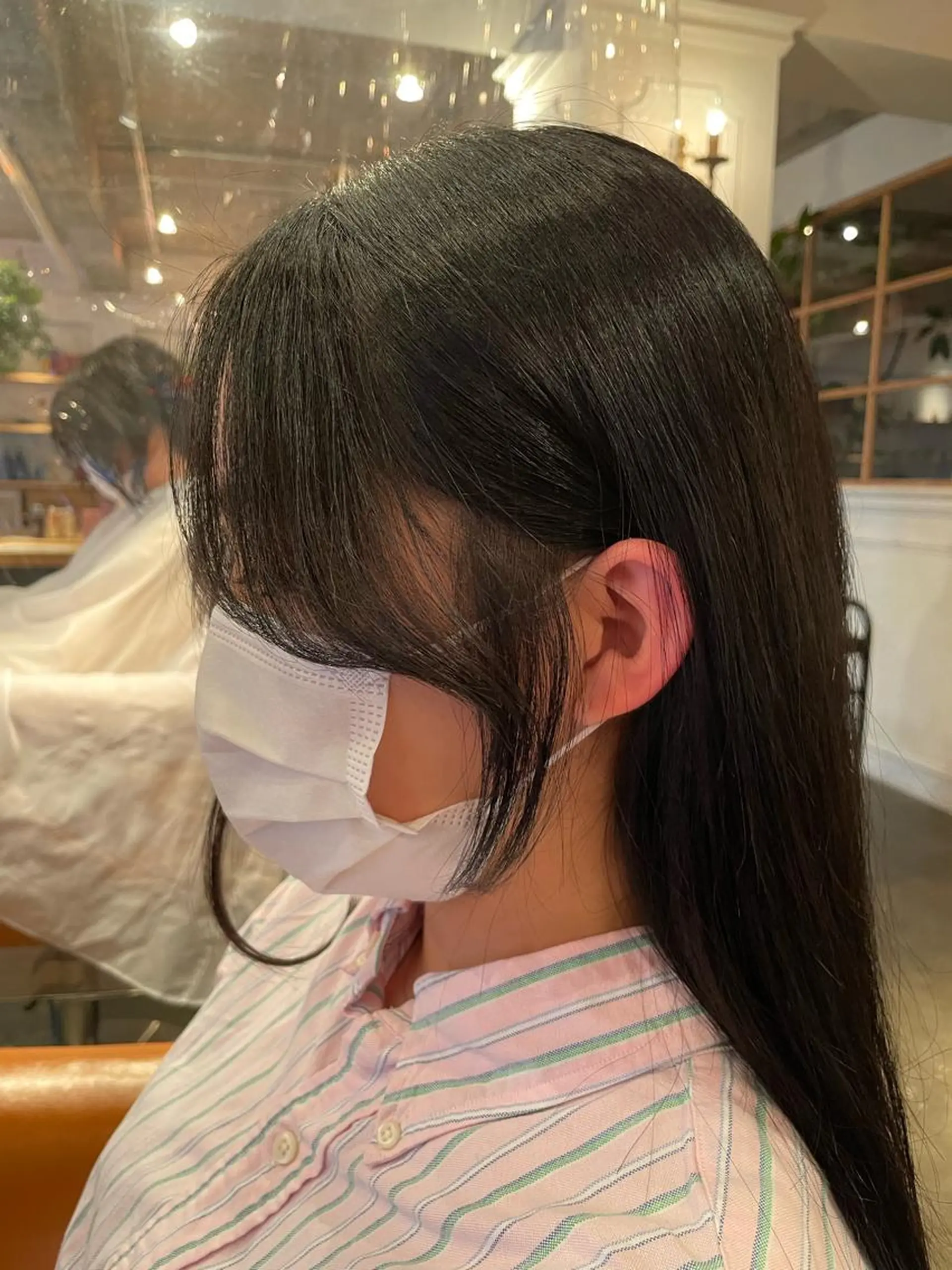 ミディアム ヘアアレンジ 顔周りカット 韓国風ヘア 韓国風カット/ 髪質改善 黒崎のヘアスタイル