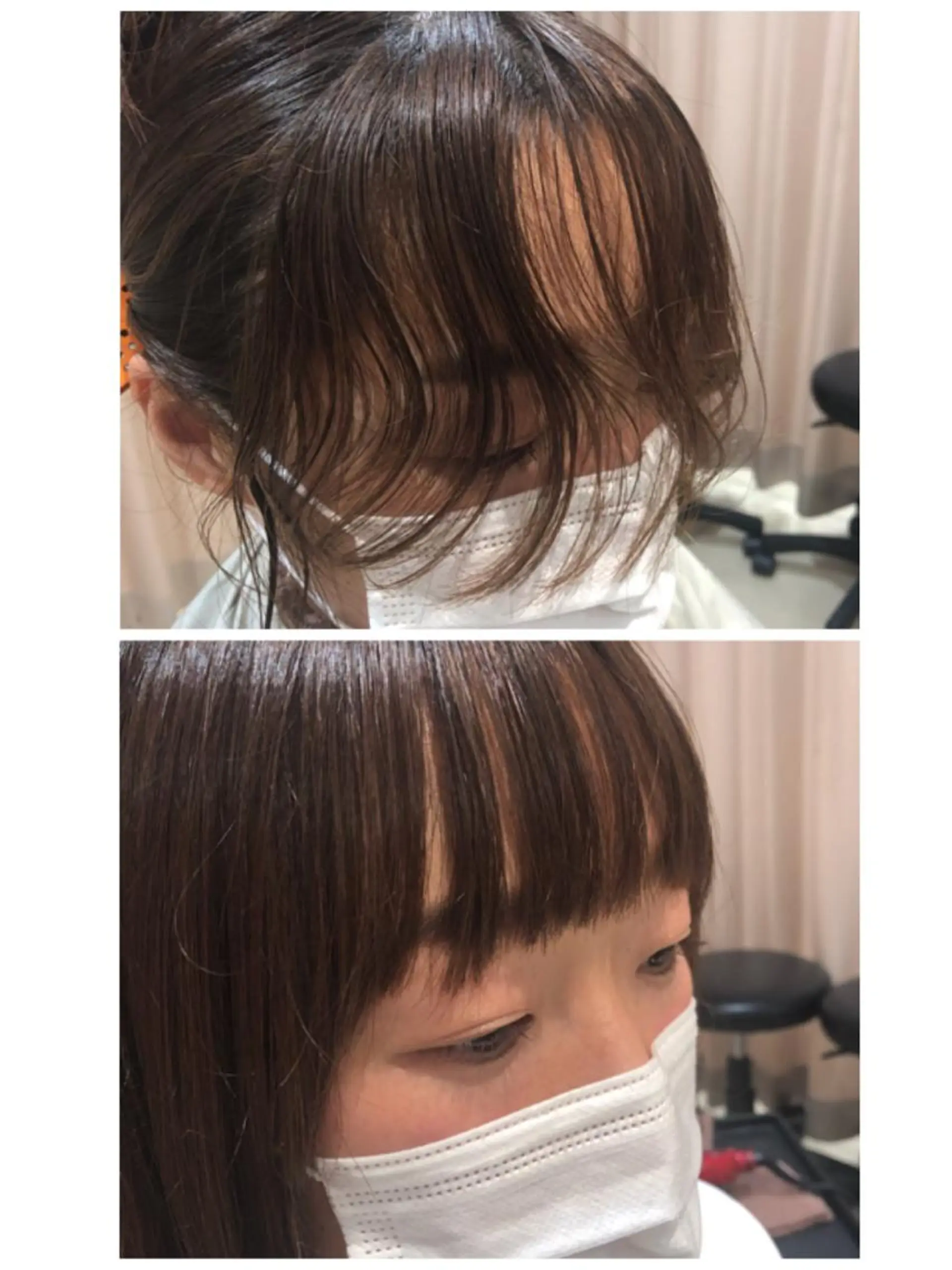 カット 縮毛矯正 カジサ ケイコのヘアスタイル
