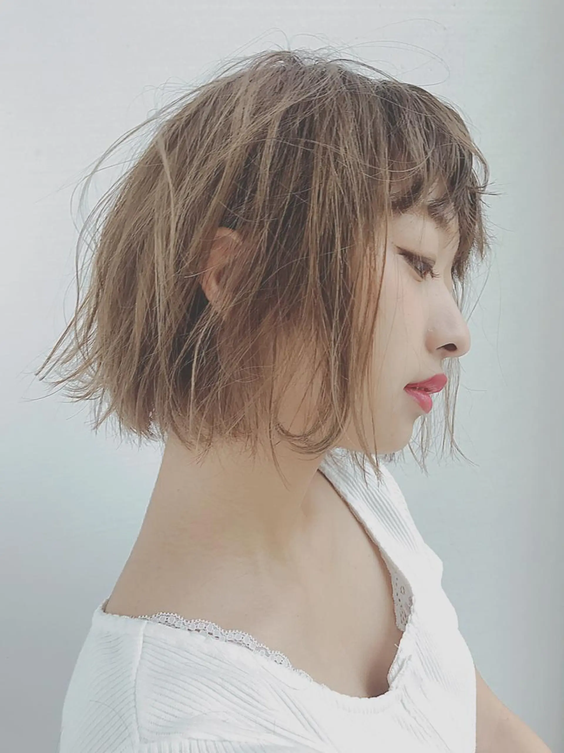 ミディアム カラー ボブ FRAME所属・FRAME/髪を育 てる/大人デザインのヘアスタイル