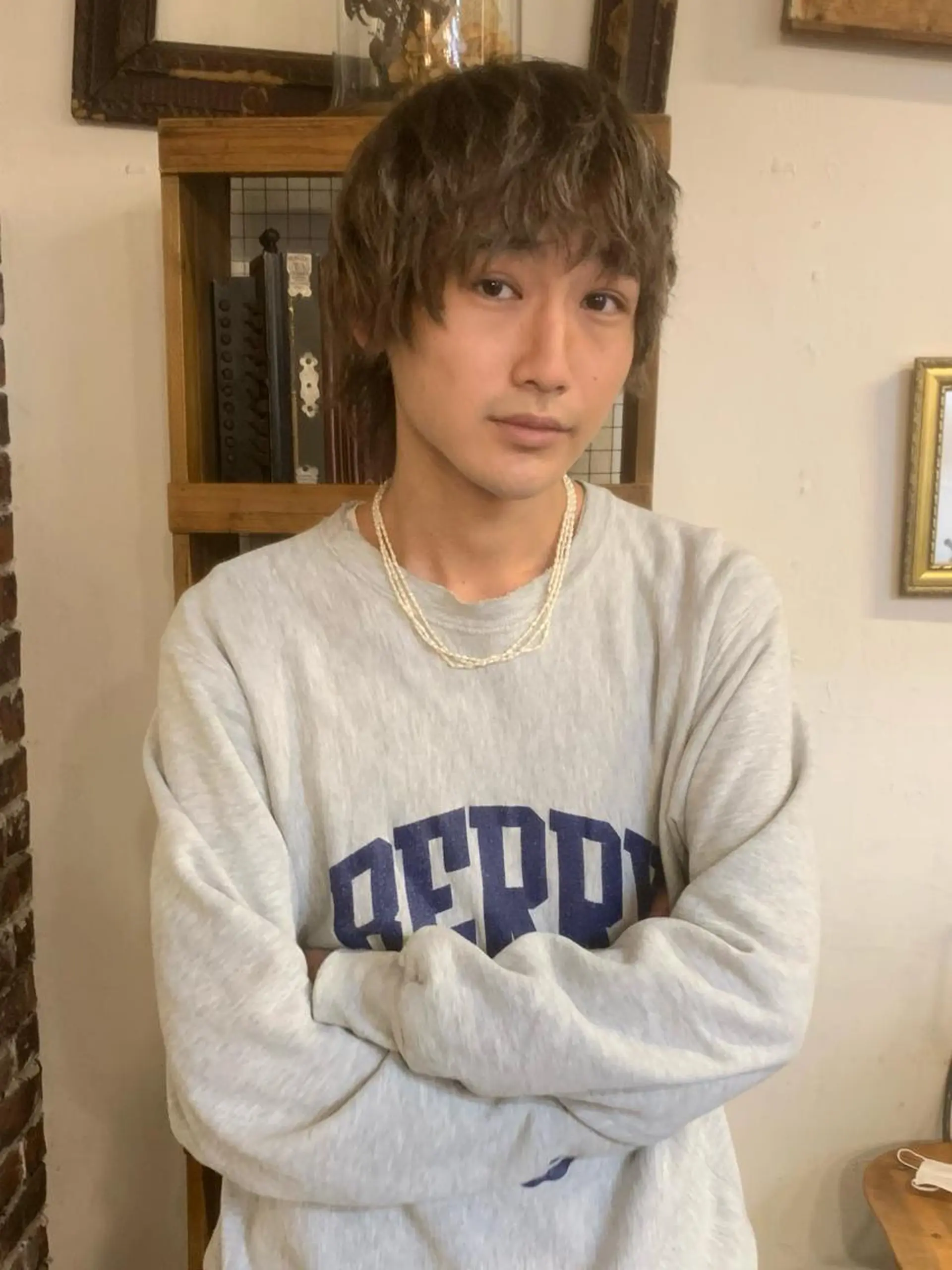 カラー メンズ グレージュ Joh/メンズカット /レイヤー/ブリーチのヘアスタイル