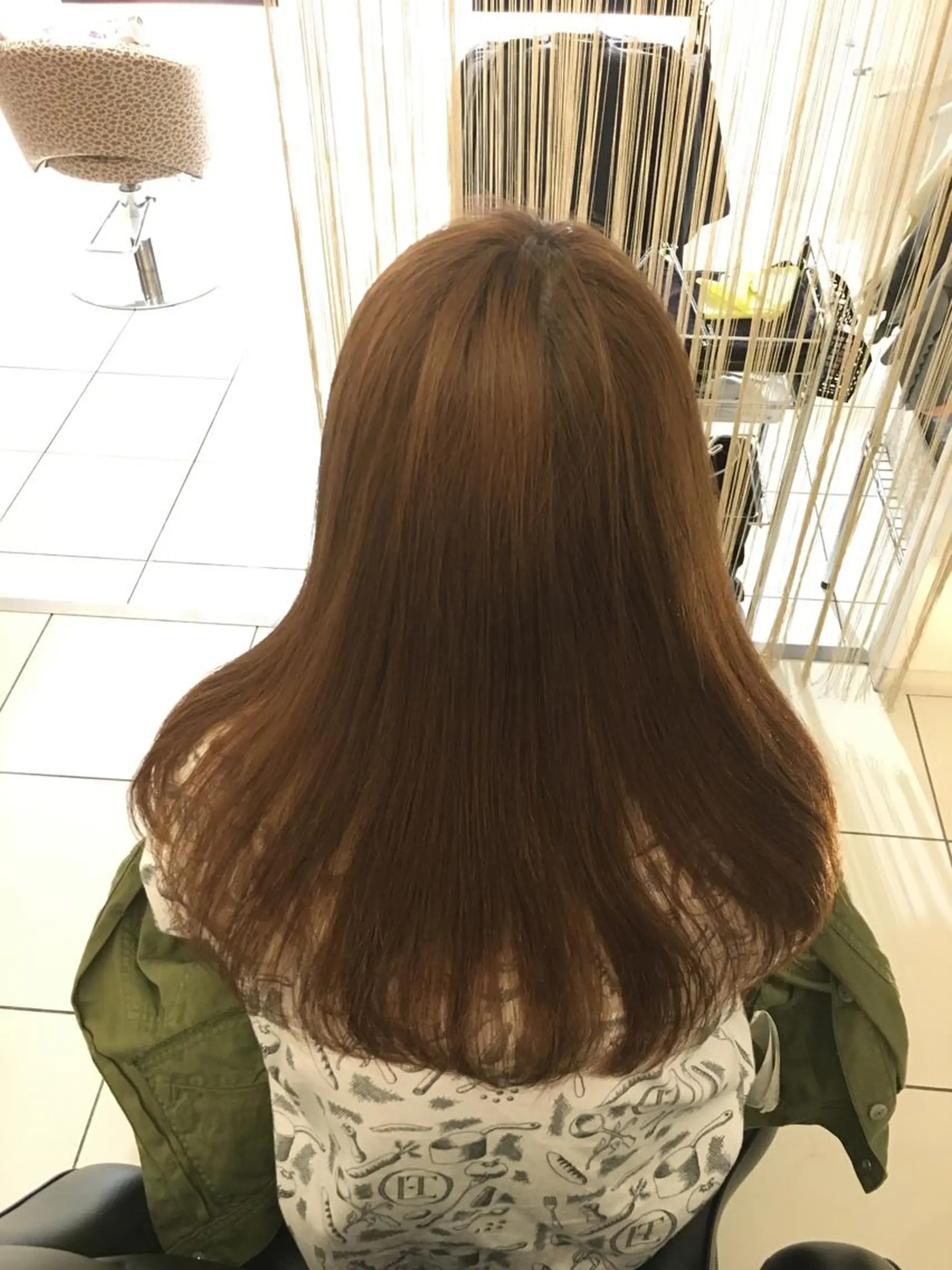 ミディアム セミロング ロング カラー パーマ 橋本 慶司のヘアスタイル