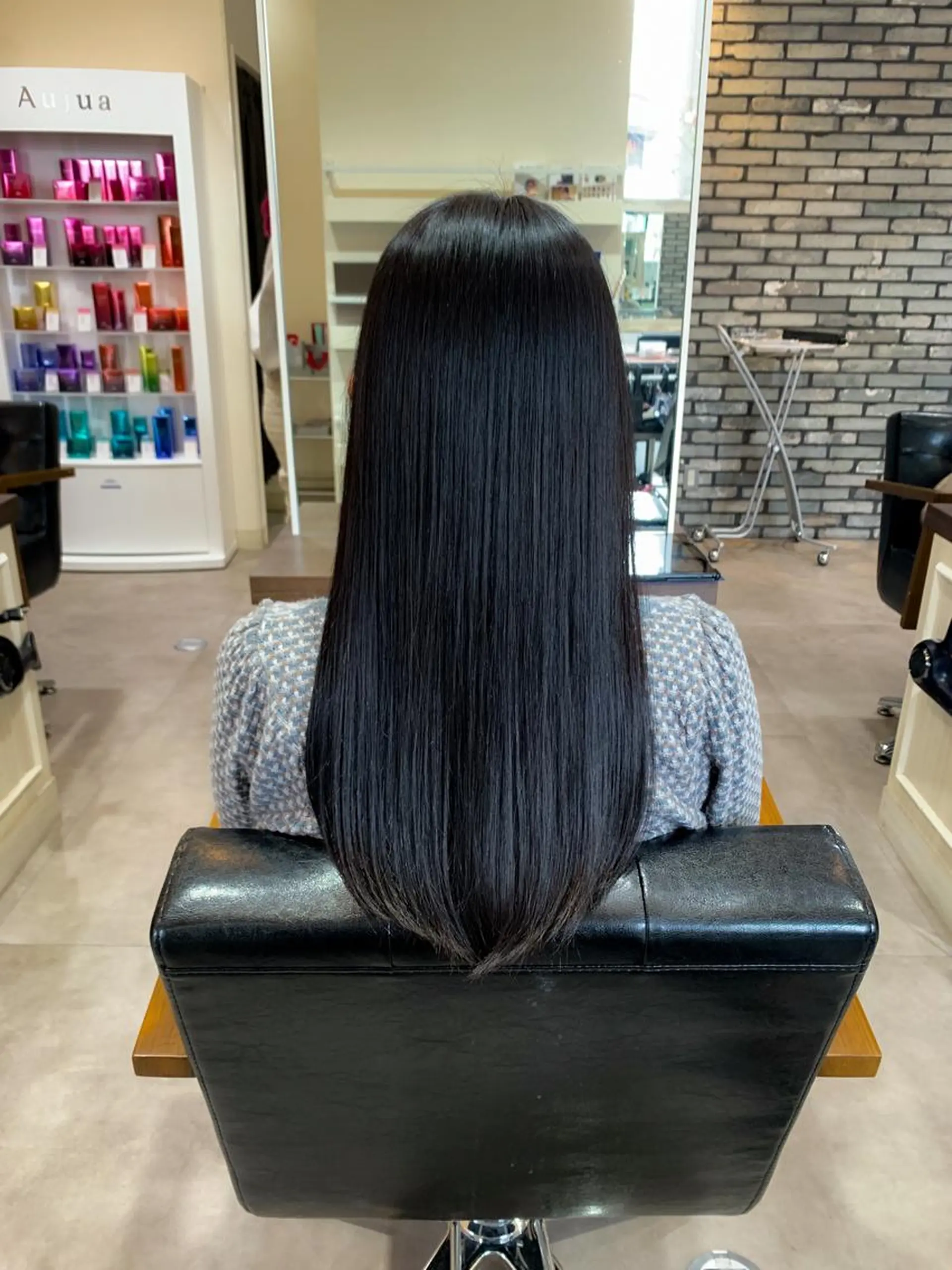 ロング カラー ブリーチ ケアブリーチ ダブルカラー ハイライトカラー ハイトーンカラー カット 縮毛矯正 トリートメント Uni.所属・地毛風ストレート/ 髪質改善/榎本流行のヘアスタイル