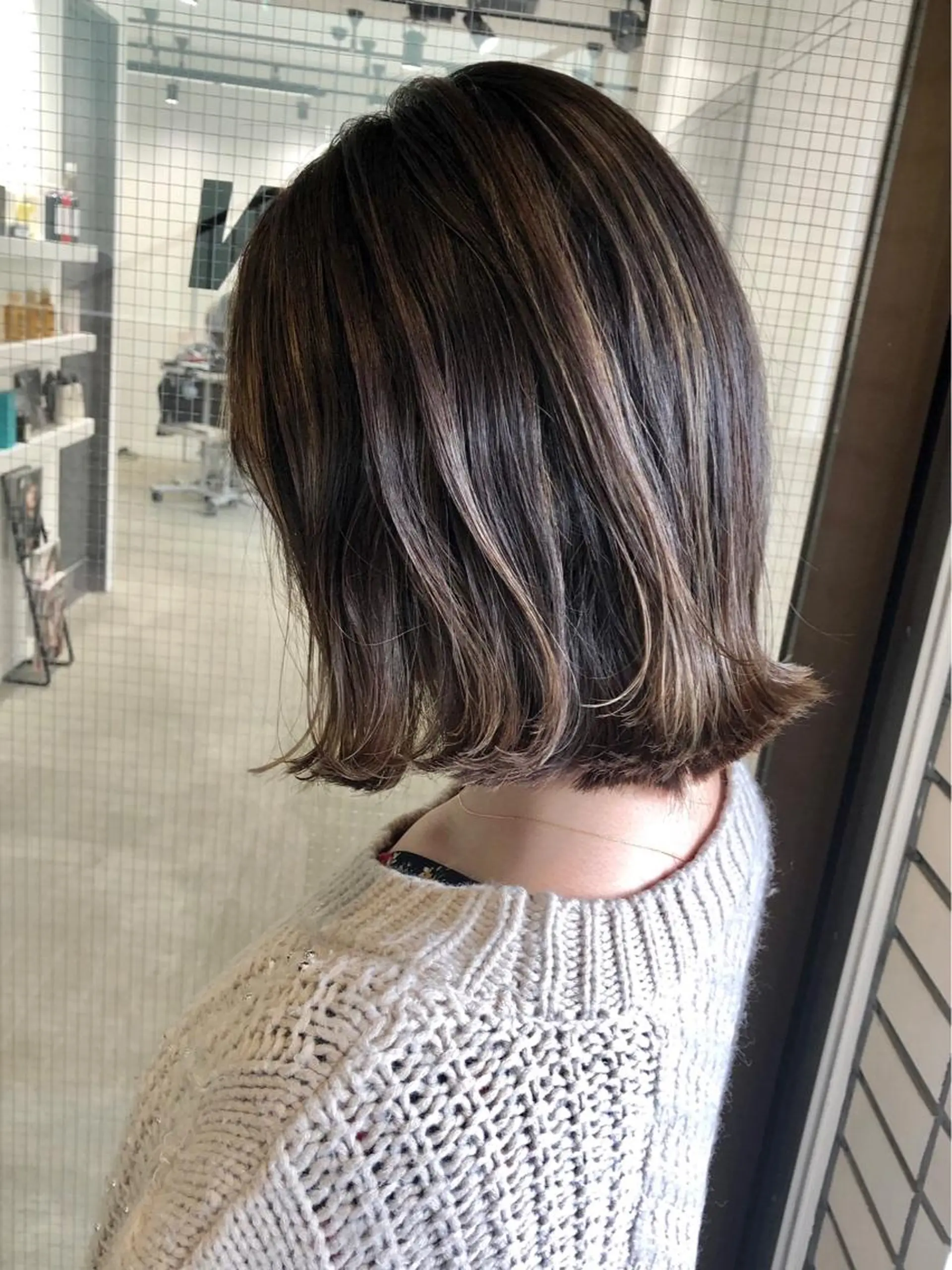 ミディアム カラー ハイライトカラー ハイライト ヘアカラー 2nd所属・🤍2nd🤍田所 美希のヘアスタイル