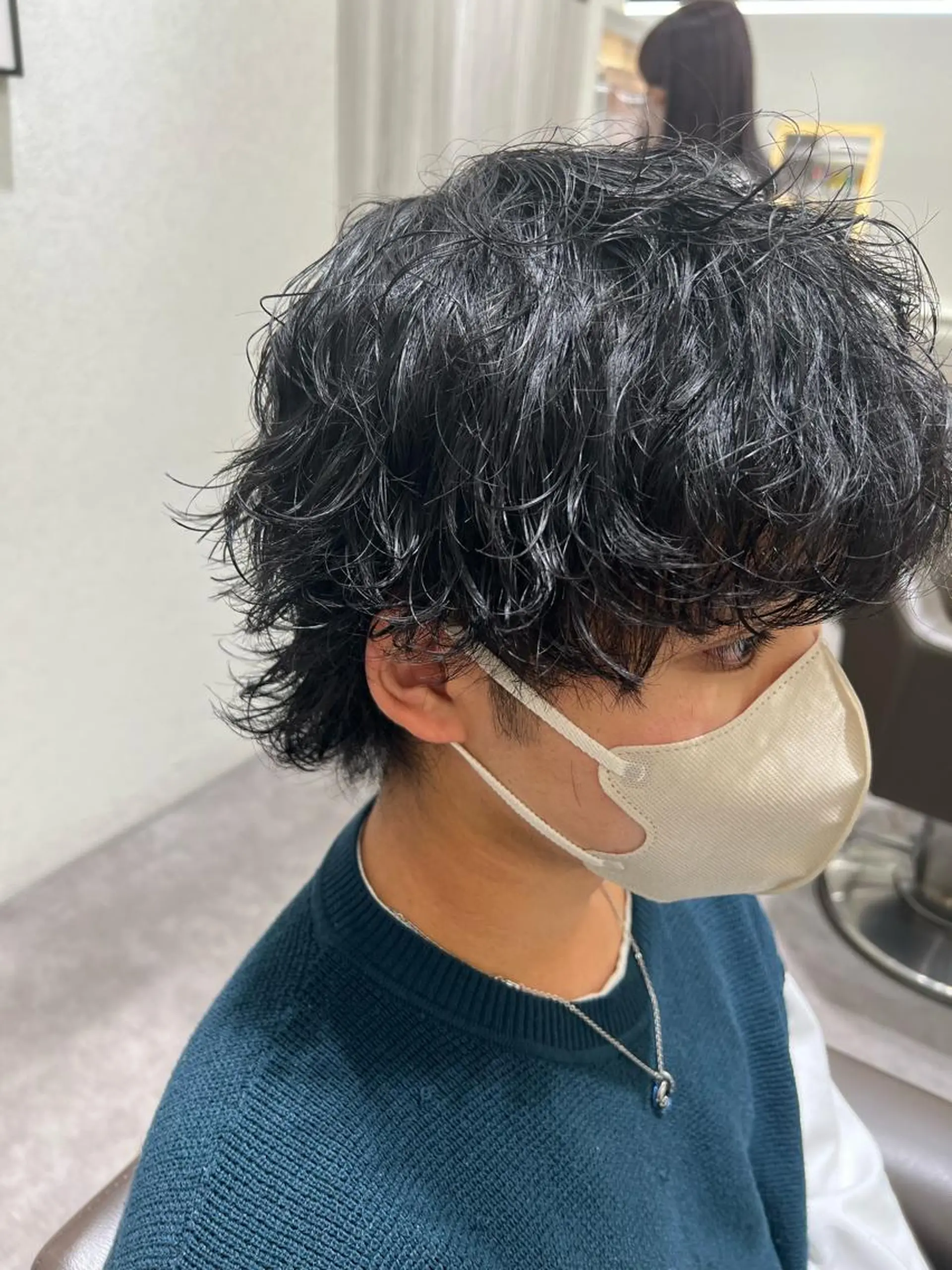 メンズ カット パーマ 宮下 志織のヘアスタイル