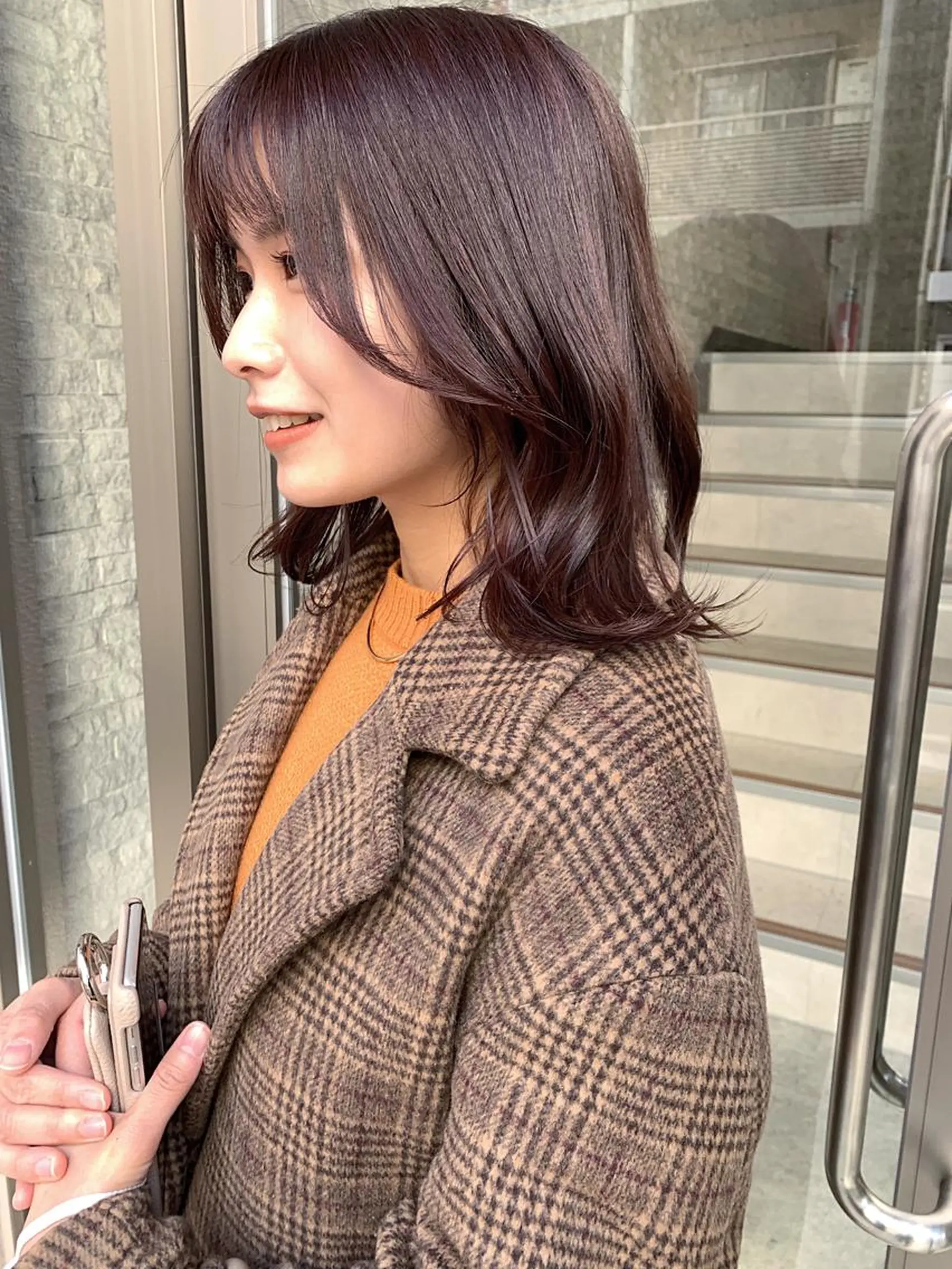 ミディアム カラー カット ヘアカラー トリートメント 樫原裕二 /柔らかいカラーのヘアスタイル