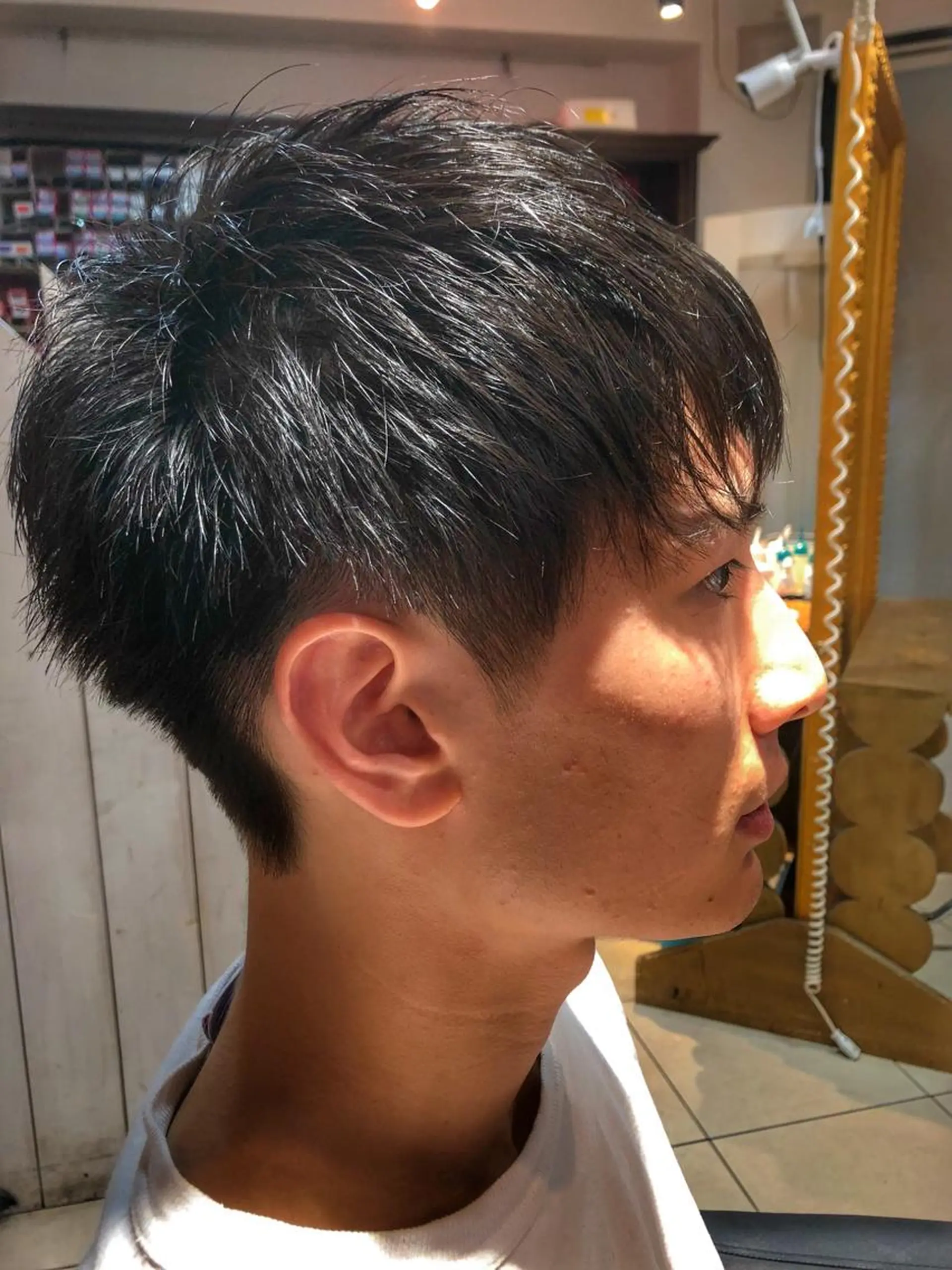 ショート カラー パーマ メンズ 美髪矯正 Rioのヘアスタイル