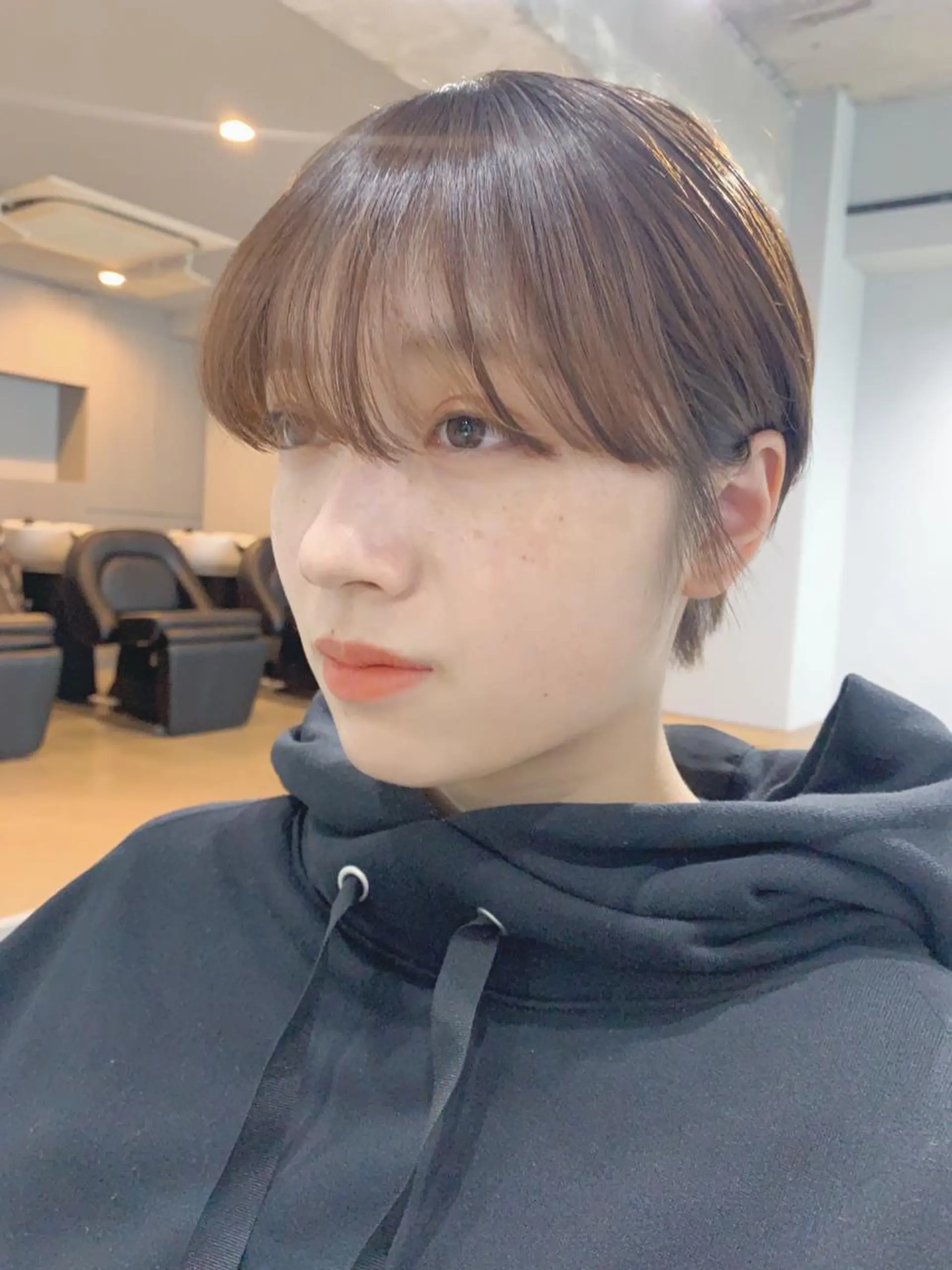 ショート ボブパーマコテ巻き風 パーマNo1深江秀平のヘアスタイル