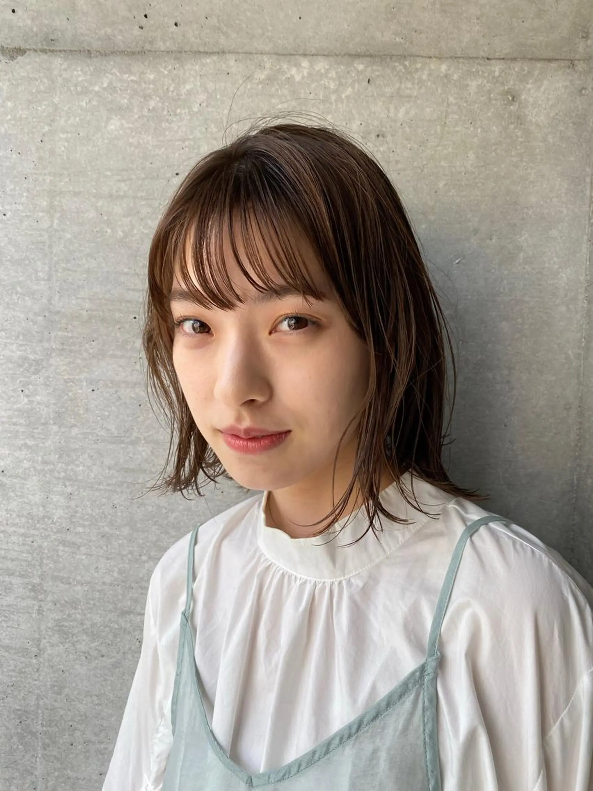 ミディアム タンバルモリパーマ 礒井メンキのヘアスタイル